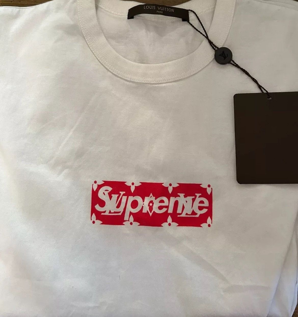 Louis Vuitton × Supreme Louis Vuitton Supreme Box Logo T shirt Size US XS / EU 42 / 0 - 2 Thumbnail