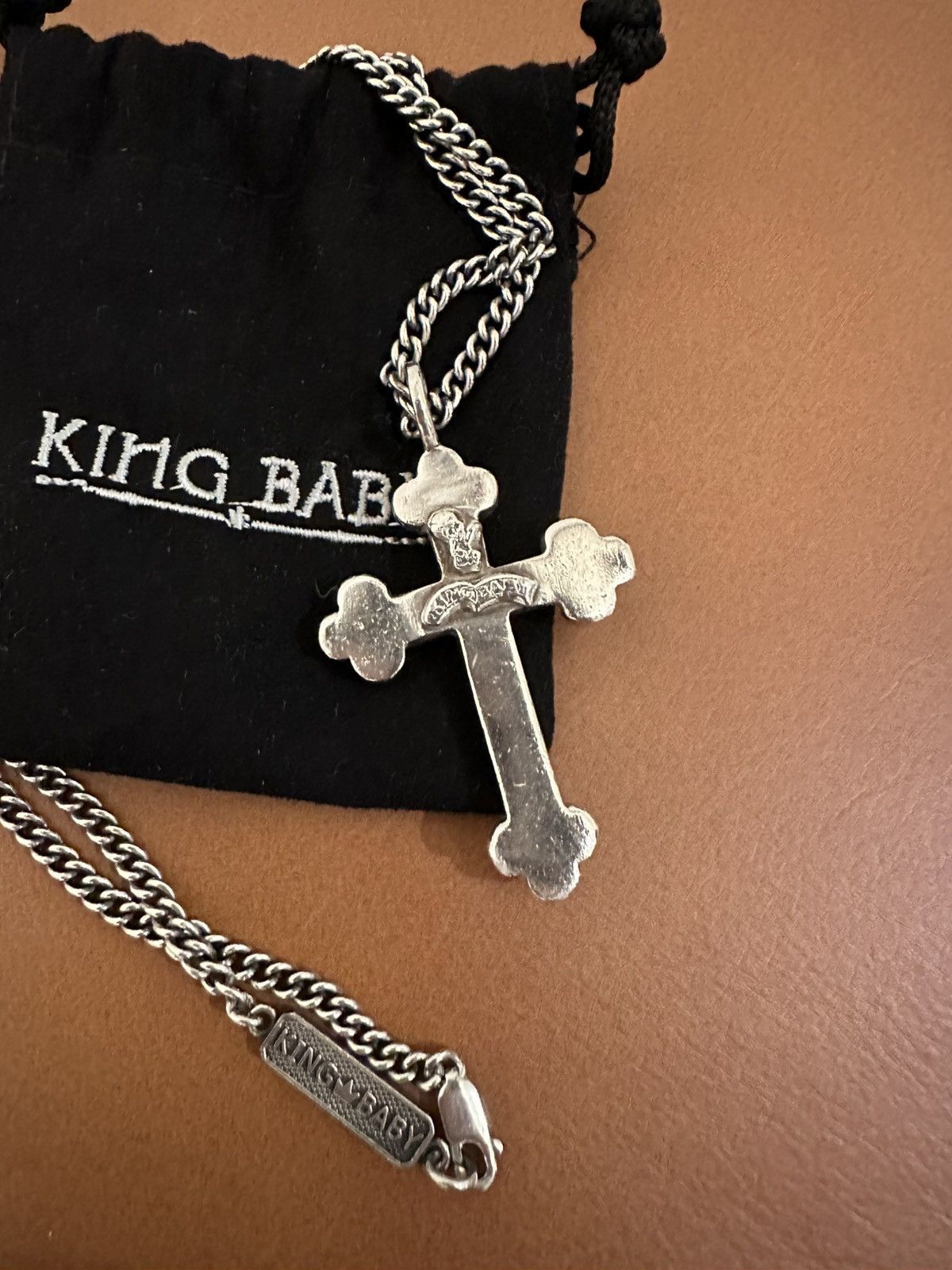 King Baby Studio King Baby Studio Sterling Silver .925 Gothic Cross Necklace Size ONE SIZE - 4 Thumbnail