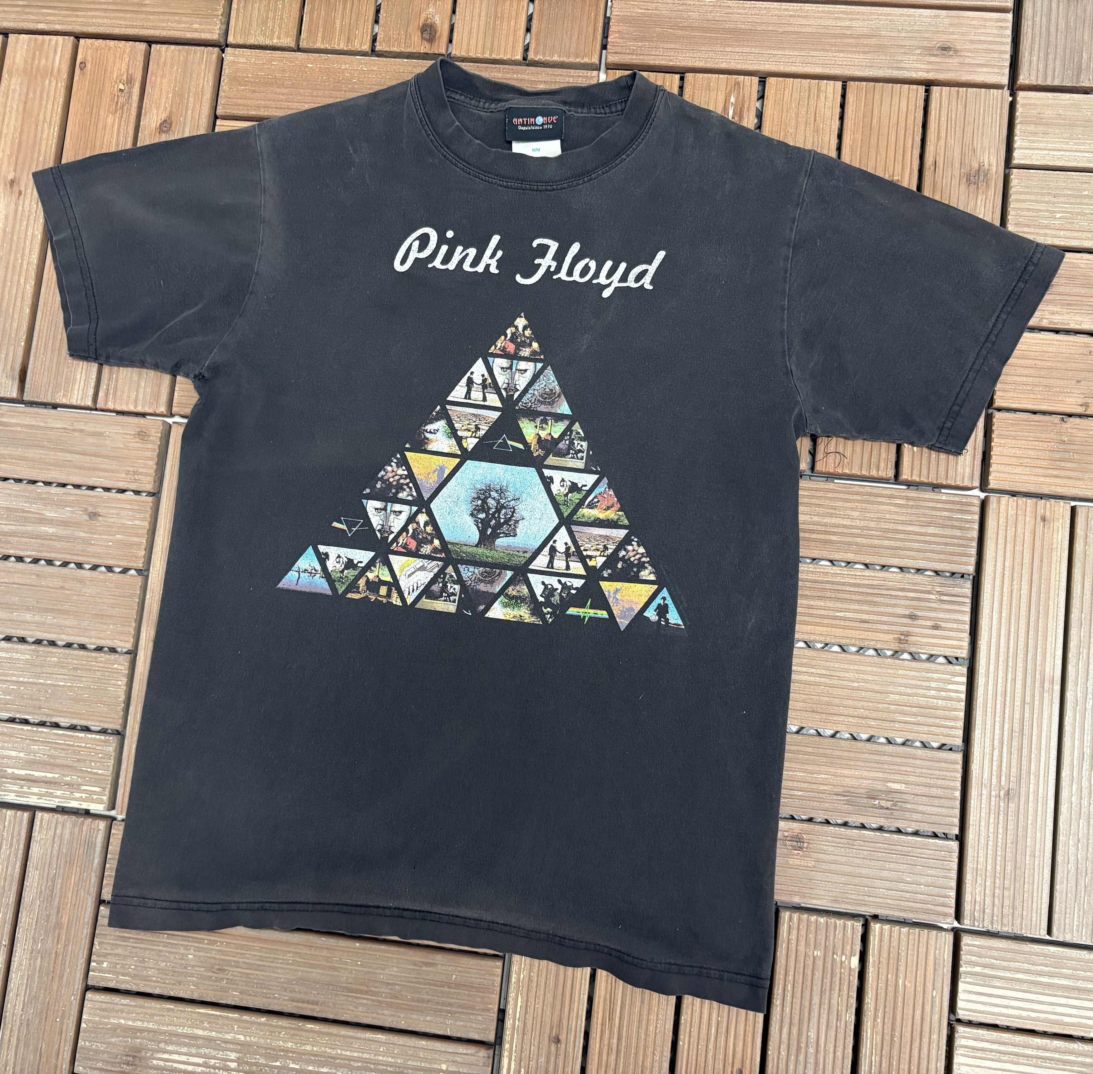 Vintage Pink Floyd Dark Side Of The Moon Vintage Black T-Shirt Tee Size US L / EU 52-54 / 3 - 3 Thumbnail