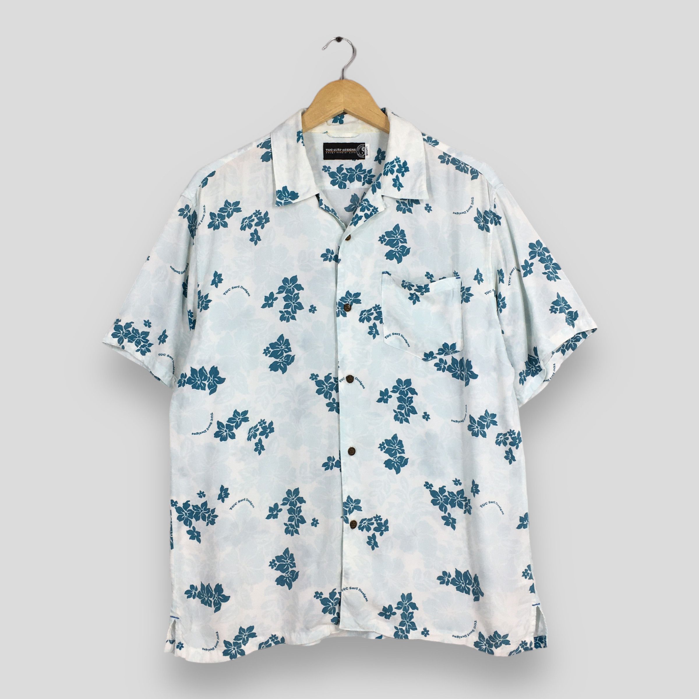 Other Vintage T&C Surf Designs Hibiscus Flower Tropical Hawaii Size US L / EU 52-54 / 3 - 1 Thumbnail