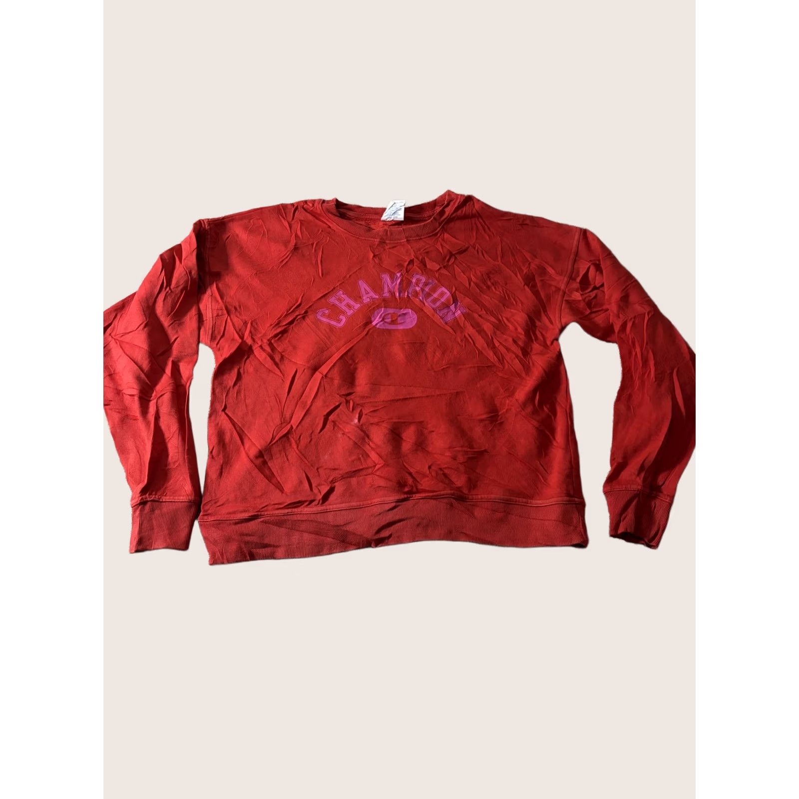 Champion Champion Sweatshirt Mens Small Red Fleece Pullover Crewneck Graphic Logo Size US S / EU 44-46 / 1 - 1 Thumbnail