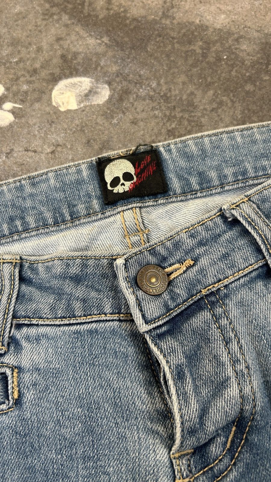 Hysteric Glamour × Japanese Brand × Love Machine Y2K Love Machine - Flared Jeans (30x31.2) Size US 30 / EU 46 - 15 Thumbnail