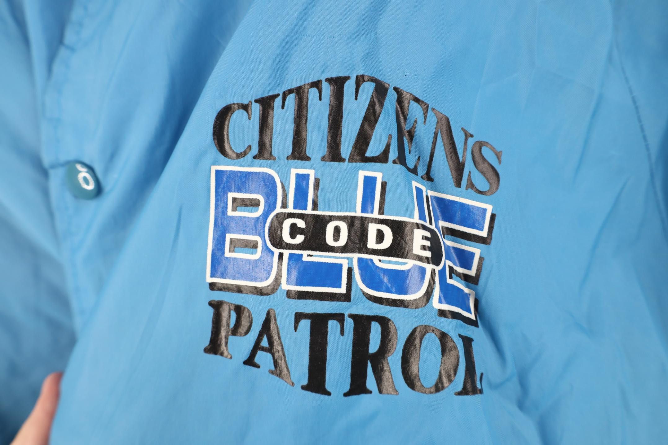 Vintage Vintage 70s 80s Blue Code Coach Coaches Windbreaker Jacket Size US XL / EU 56 / 4 - 4 Thumbnail