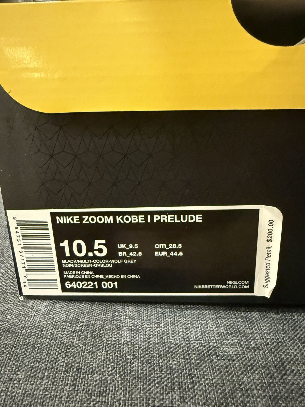Nike Nike Kobe Prelude 1 Size US 10.5 / EU 43-44 - 4 Thumbnail