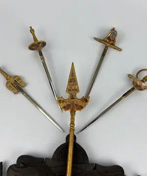 Vintage Toledo Vintage Set Toothpicks Cocktail Olive Picks Sword Size ONE SIZE - 10 Thumbnail