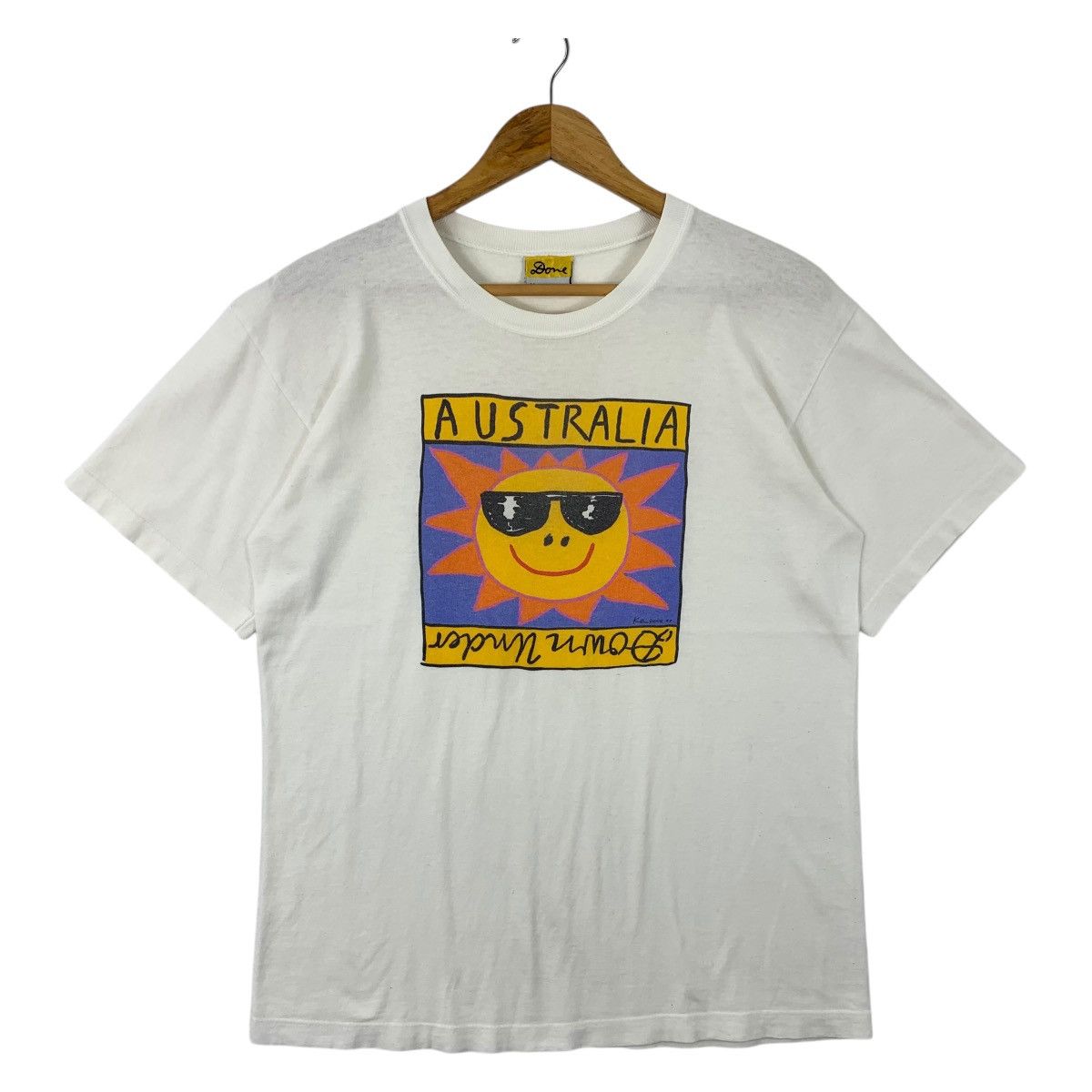 Vintage Vintage KEN DONE Australian down under art tee Size US M / EU 48-50 / 2 - 1 Thumbnail