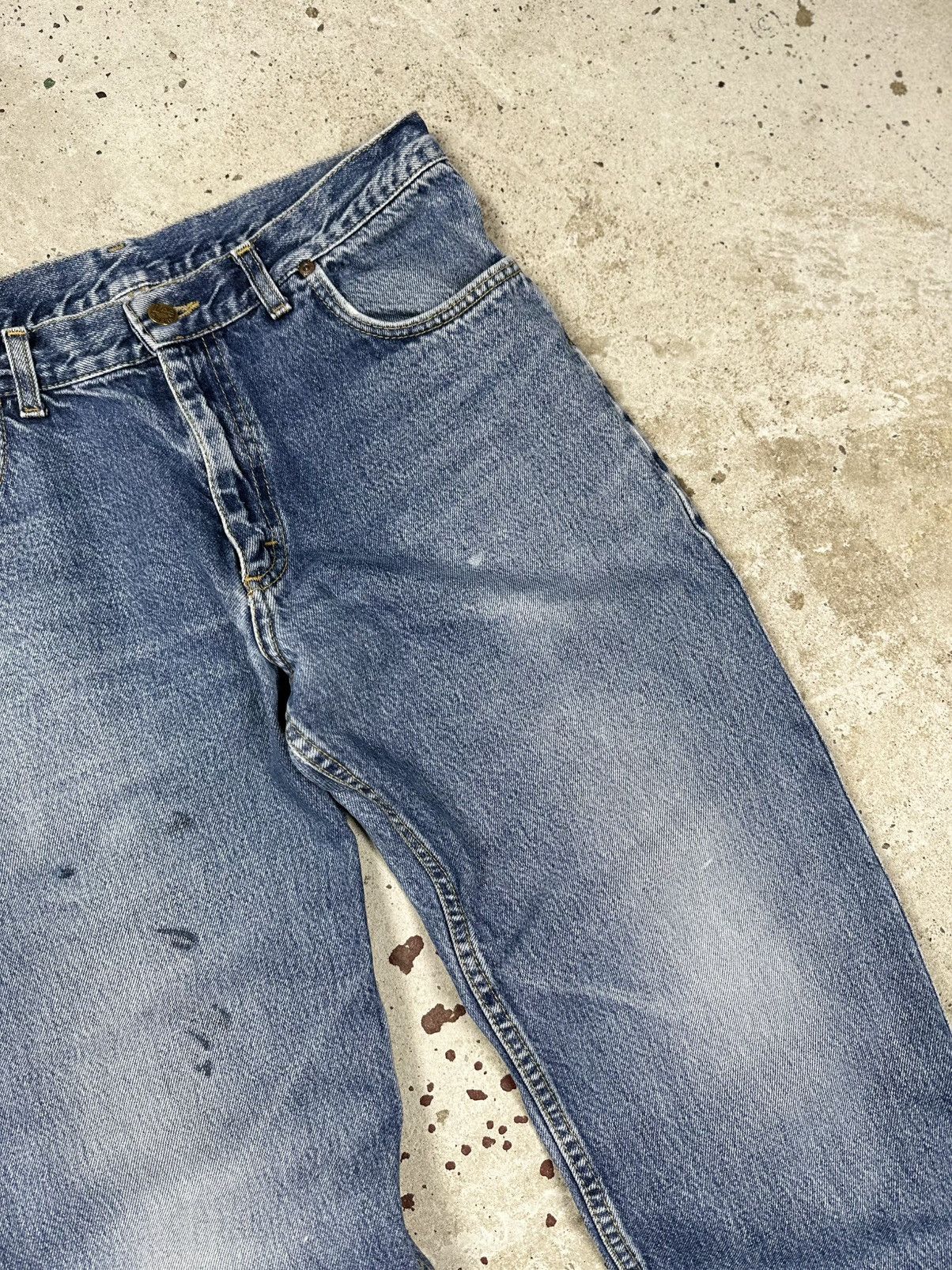 Lee × Vintage Vintage 90s Lee Distressed Blue Denim Pants Brooklyn Size US 32 / EU 48 - 7 Thumbnail