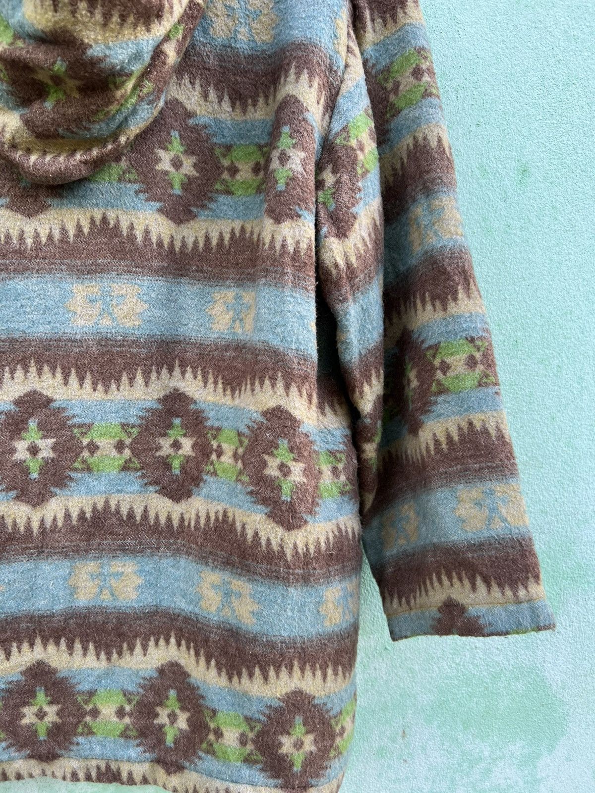 Japanese Brand Vintage Margaretline Aztec Wool Duffle Coat Native American Size US XL / EU 56 / 4 - 16 Thumbnail