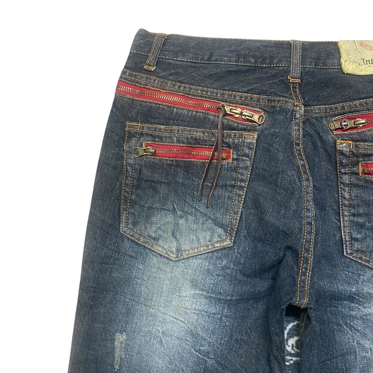 Japanese Brand Antfui Denim Zipper Jeans Size US 32 / EU 48 - 11 Thumbnail