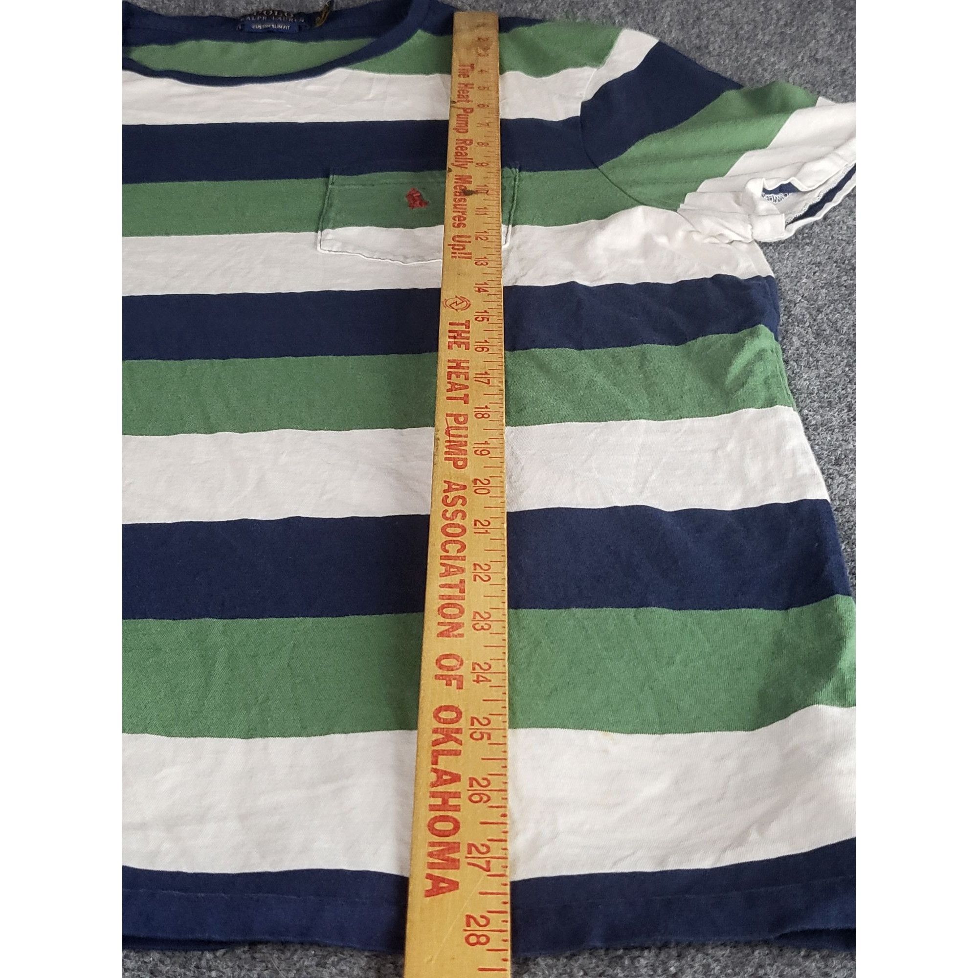 Polo Ralph Lauren Polo Ralph Lauren Striped Tshirt Men Sz XL Rare Chief Keef Y Size US XL / EU 56 / 4 - 4 Thumbnail