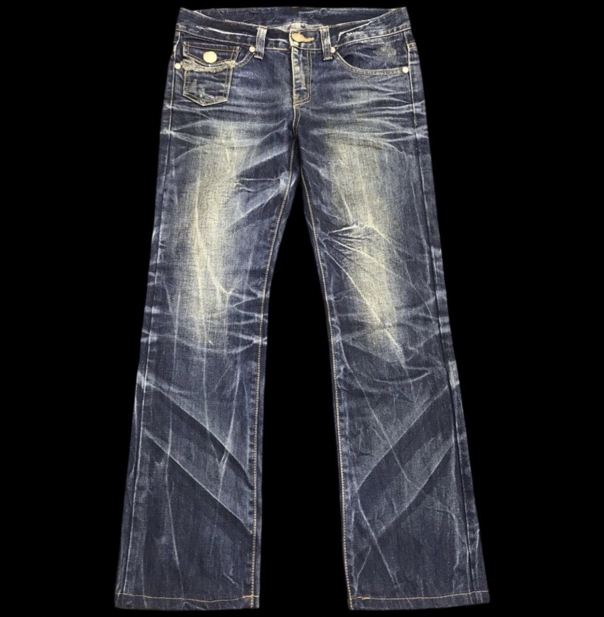 Other 💥Flare💥NUMBER ZERO Flare Sick Fades Distressed Denim Size US 32 / EU 48 - 1 Thumbnail