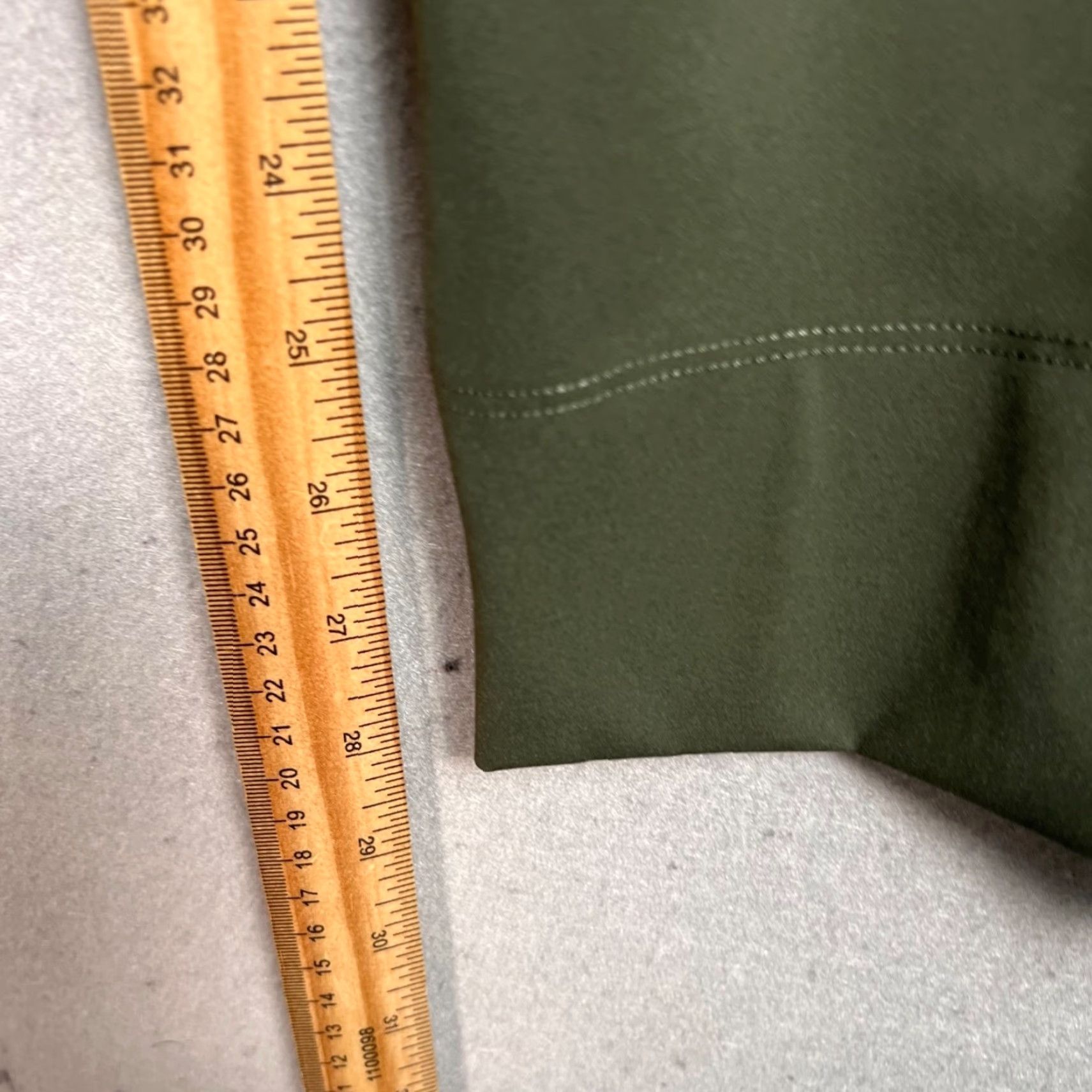 Vintage Aday Pants Womens Large Green Elastic Waist Tapered Leg Ankle Inseam 29 in Nylon Elastane Plus Pleated Rise High Casual Size 36" / US 14 / IT 50 - 6 Thumbnail
