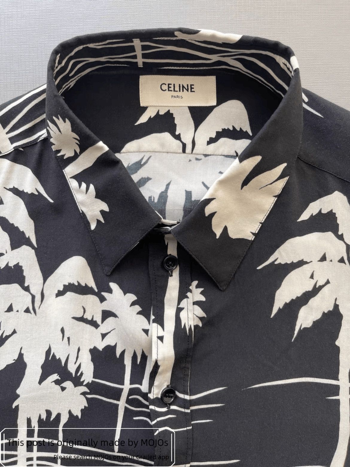 Celine Sz 41 Saint Laurent Paris Palm Tree Shirt Size US L / EU 52-54 / 3 - 2 Thumbnail