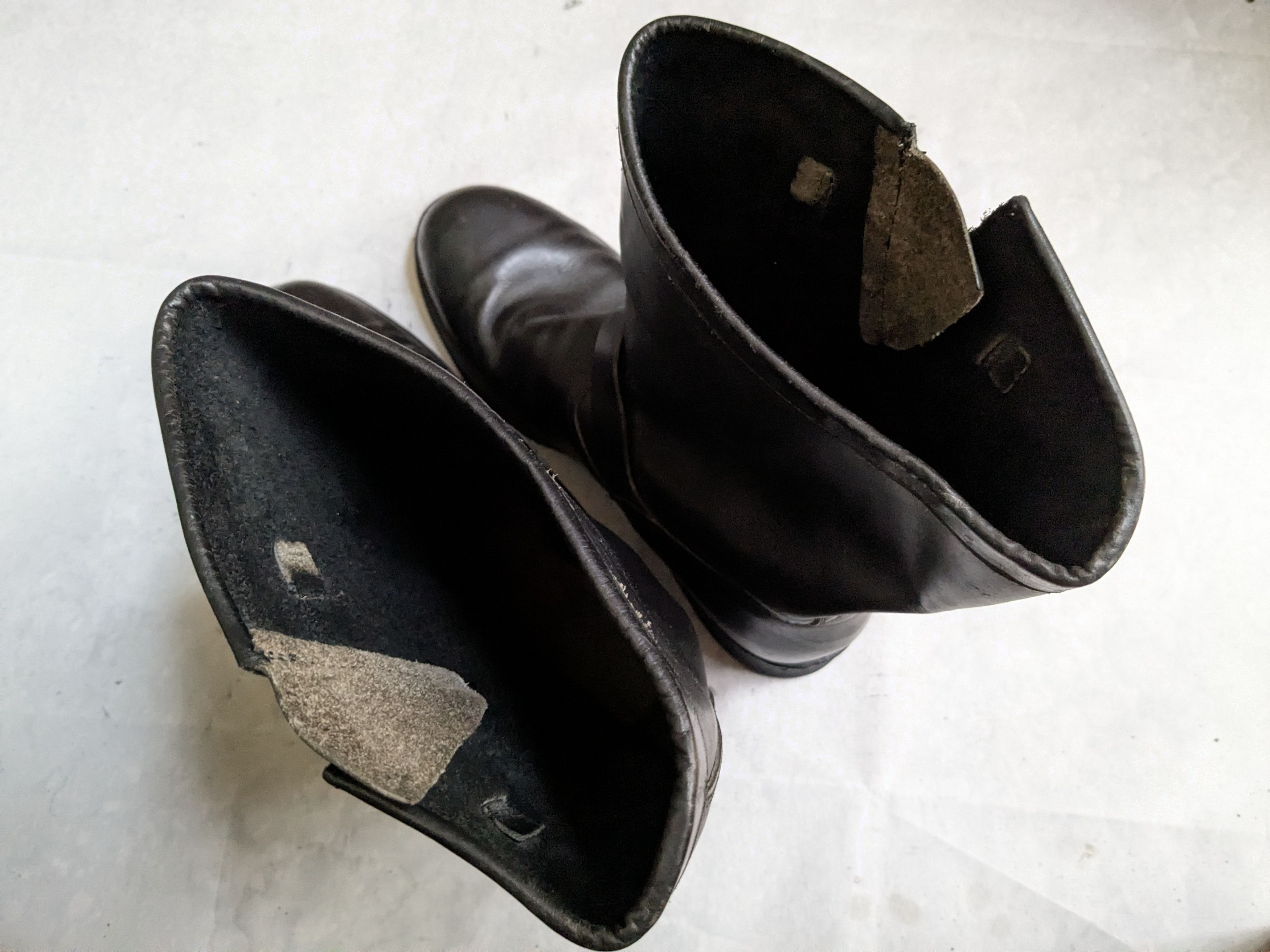 Genuine Leather Vintage Engineer Boots Black 13 E Wide Leather Buckle USA Size US 13 / EU 46 - 14 Thumbnail
