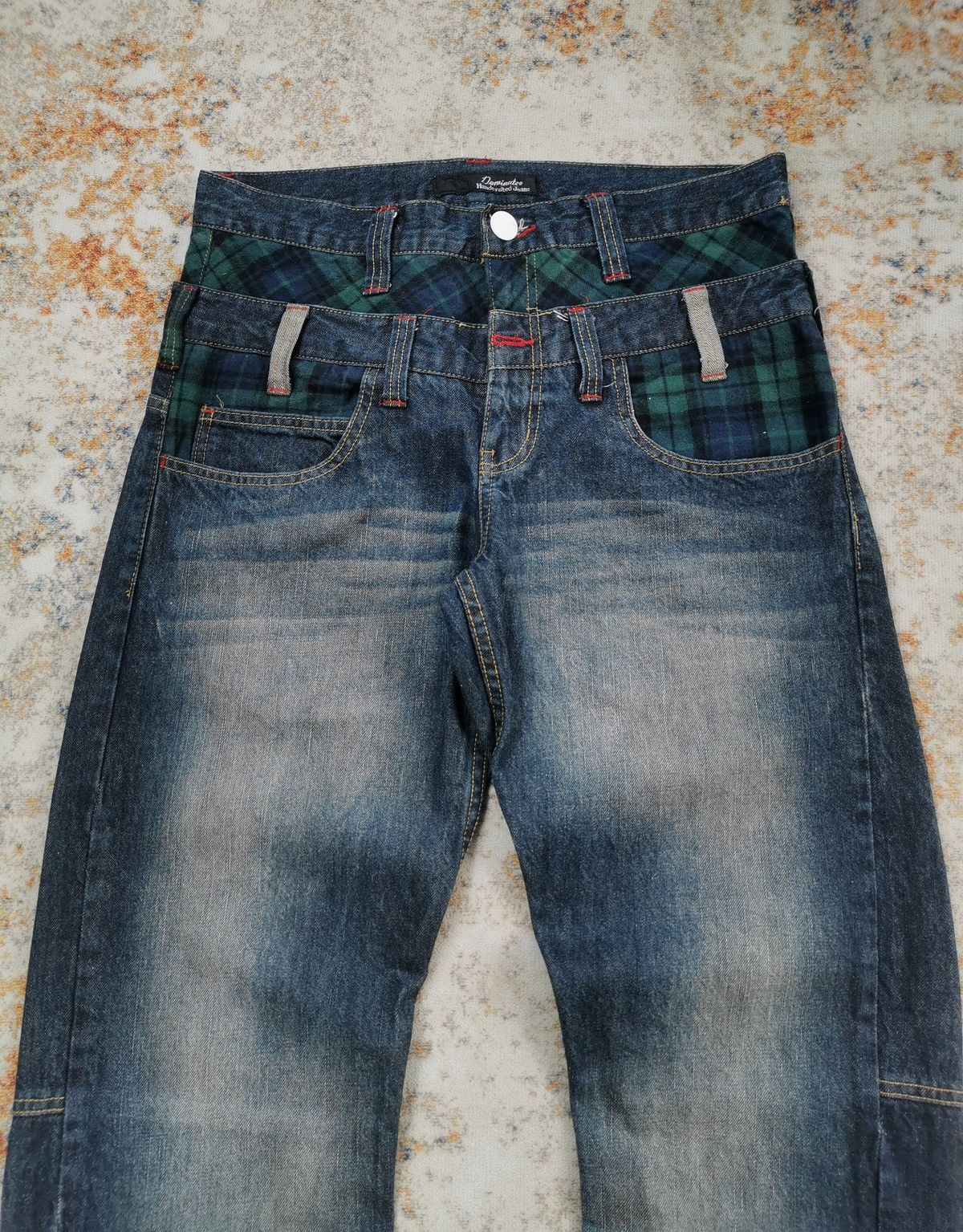 Designer × Japanese Brand Dominate Double Waist Jeans (LG102) Size US 32 / EU 48 - 5 Thumbnail