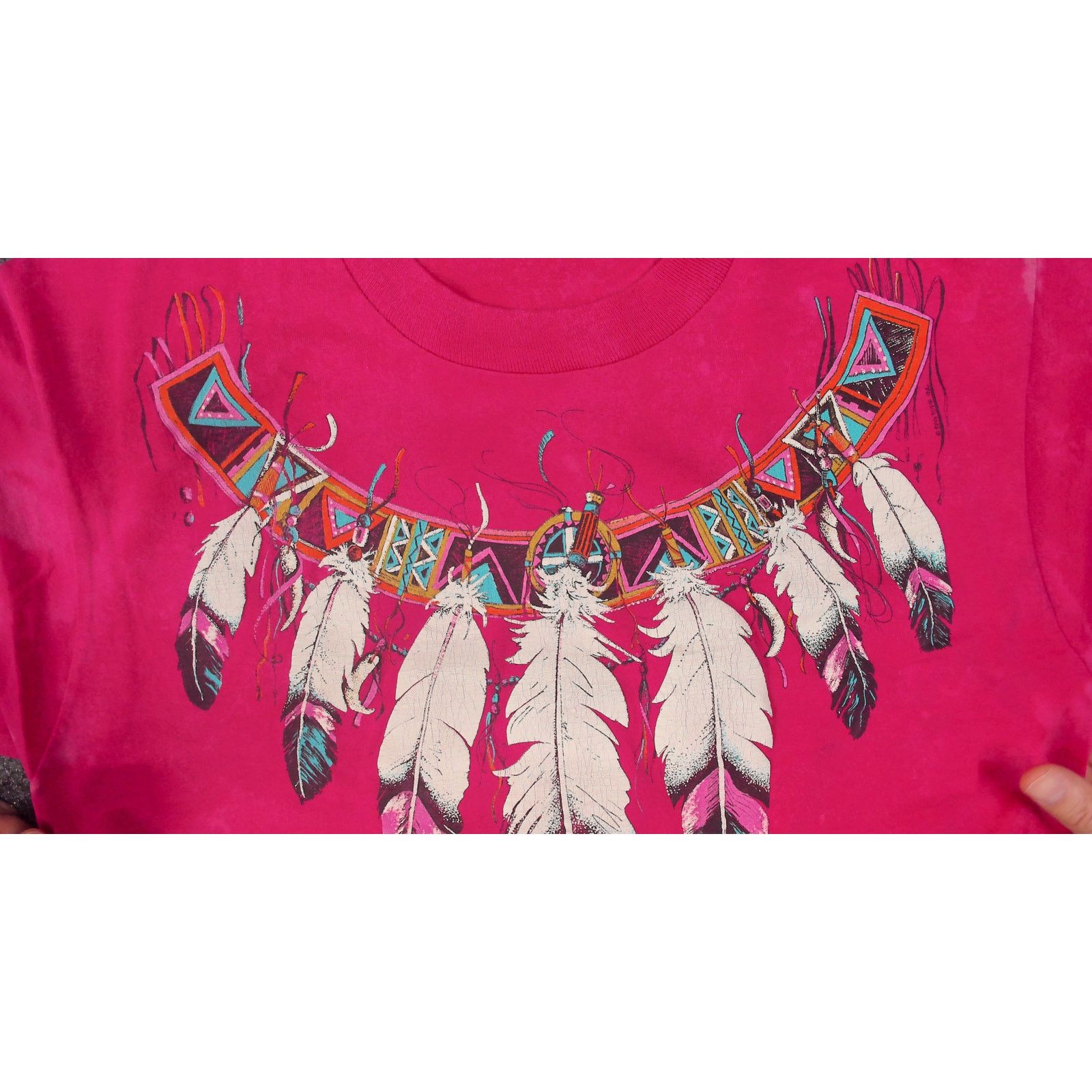 Vintage Screen Stars x VTG 1992 Ragtops Feather Single Stitch Tee Size XL / US 12-14 / IT 48-50 - 11 Thumbnail
