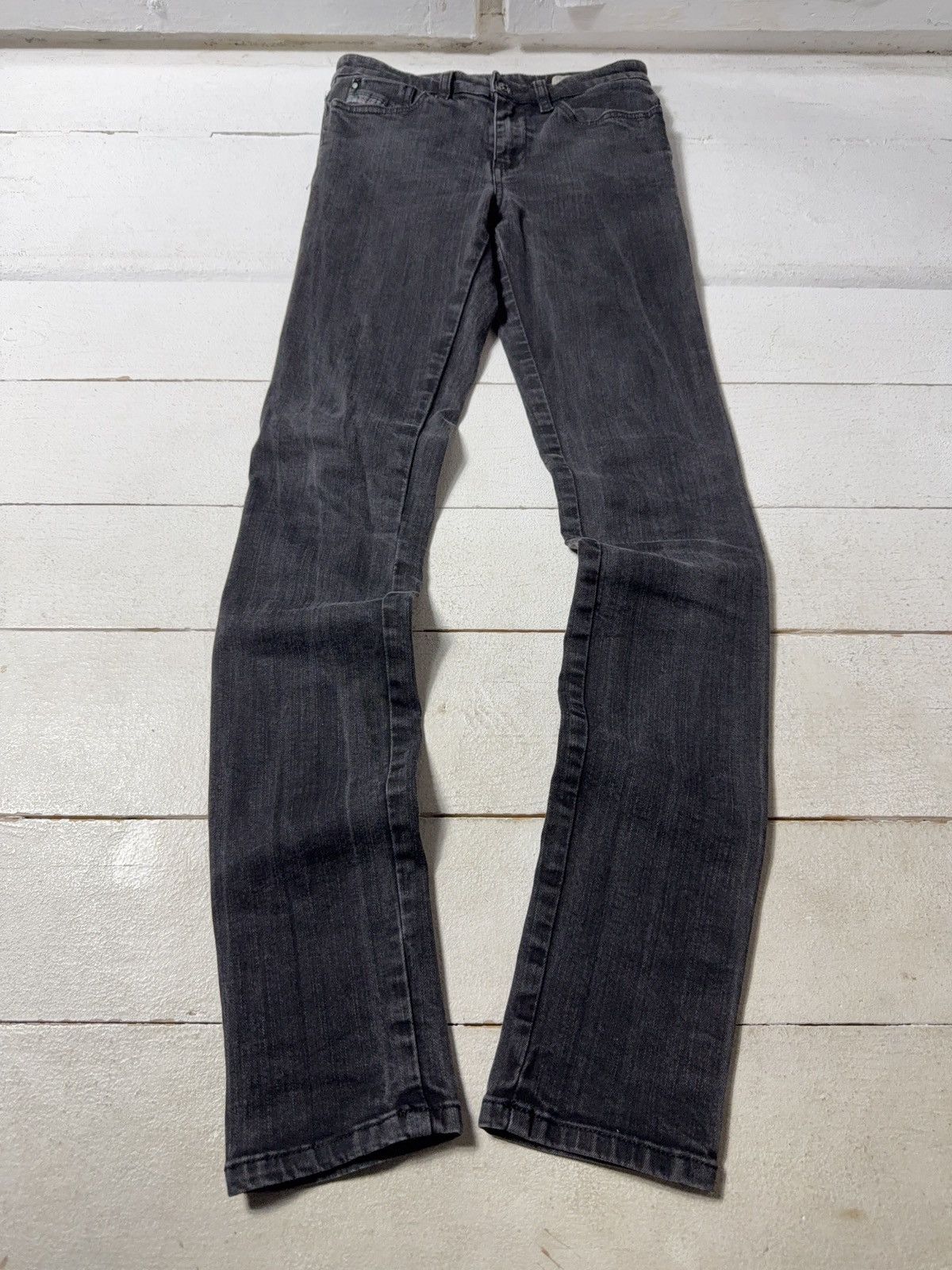Diesel Luxury Diesel Skinzee Super Slim Skinny Black Stretch Jeans Size 27" / US 4 / IT 40 - 1 Thumbnail