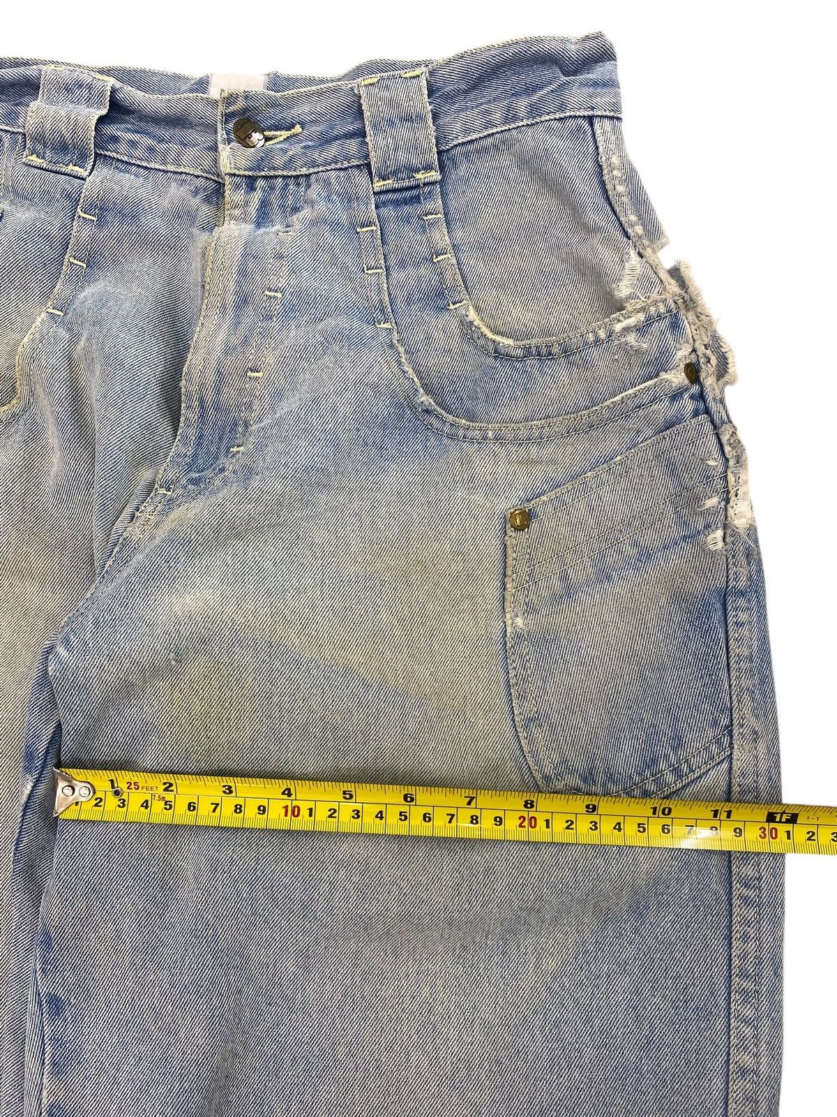Japanese Brand Japanese Brand Washed Blue Straight Leg Jeans Size US 31 - 7 Thumbnail