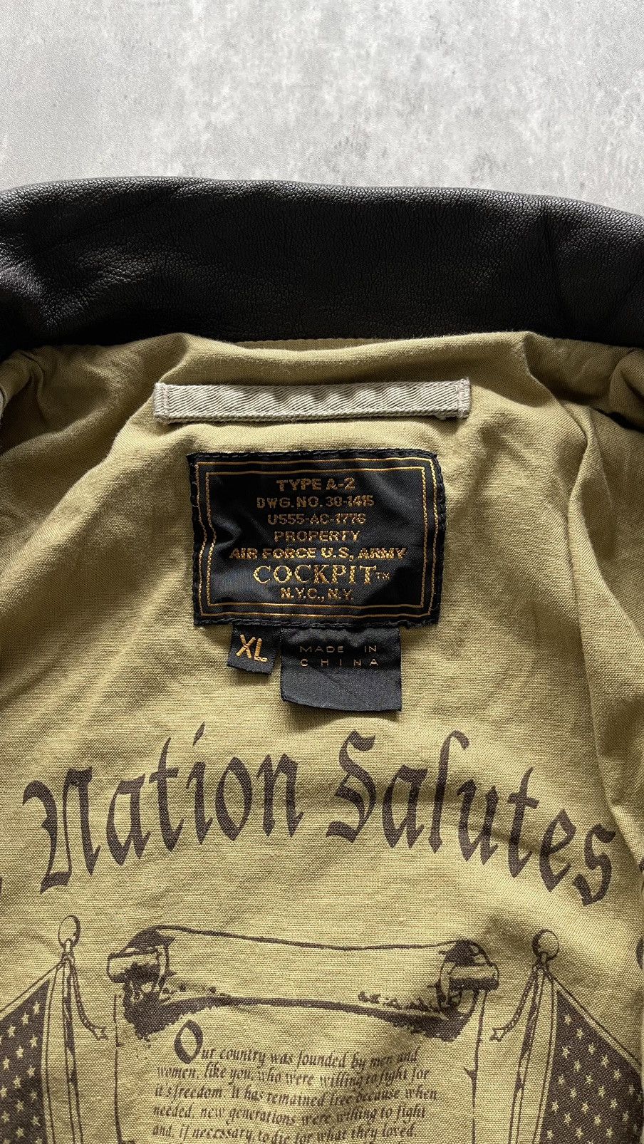Vintage VINTAGE 90s “COCKPIT” FLIGHT JACKET Size US XL / EU 56 / 4 - 6 Thumbnail
