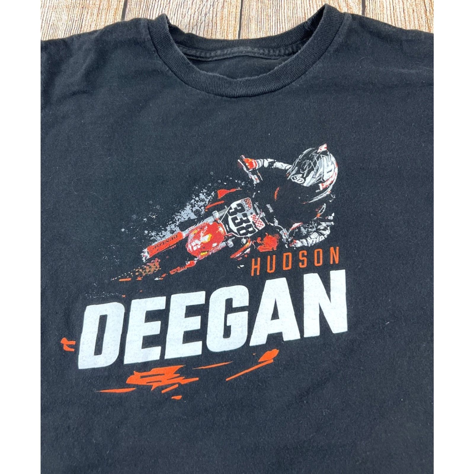 Hudson VINTAGE Deegan 38 T Shirt XS Black Motocross Graphic Men Short Sleeve Size XS Regular Fit Size US XS / EU 42 / 0 - 2 Thumbnail