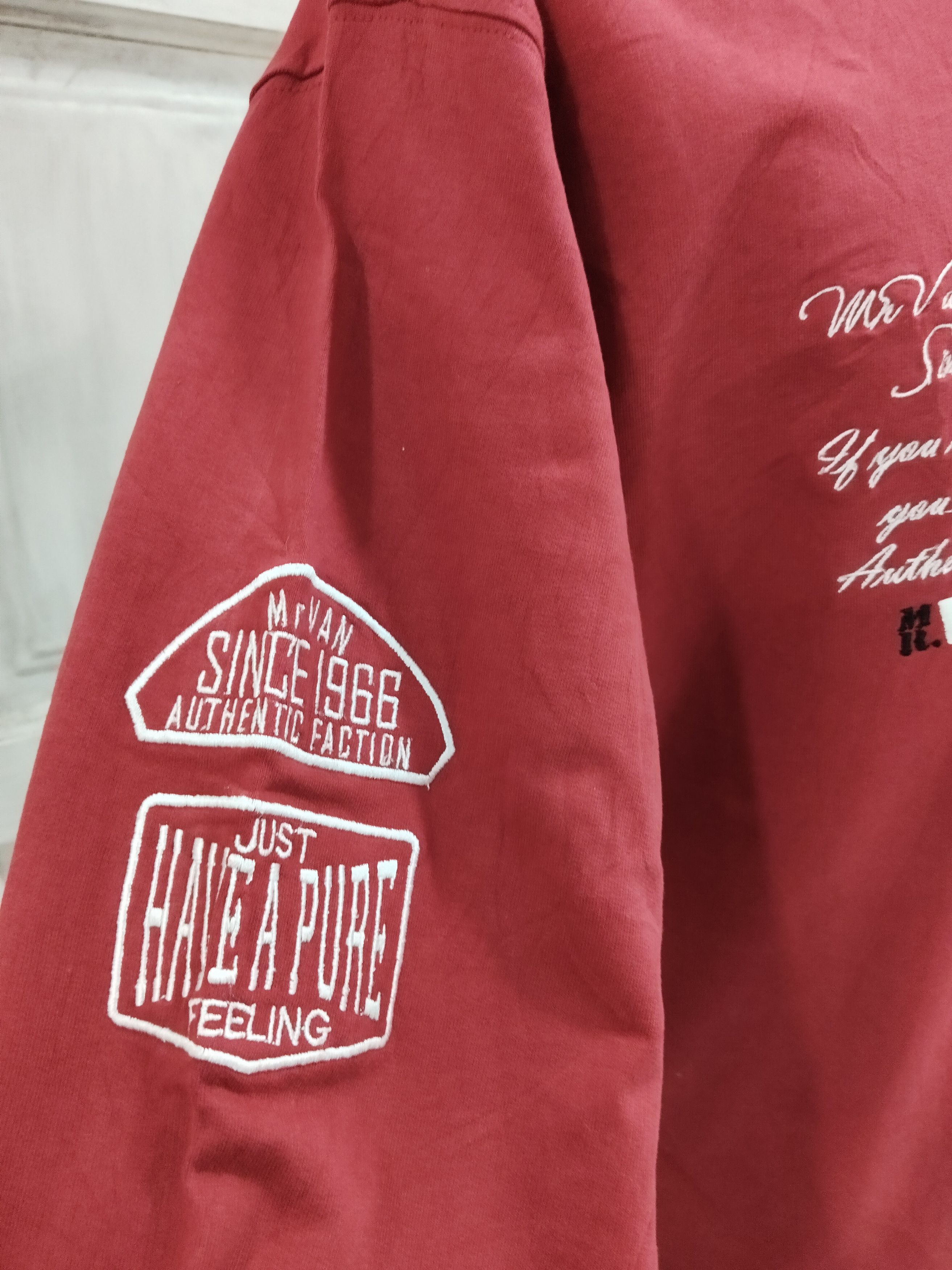 Designer × Van Vintage Mr.Van Streetwear Half Zipper Sweatshirt Size US L / EU 52-54 / 3 - 3 Thumbnail