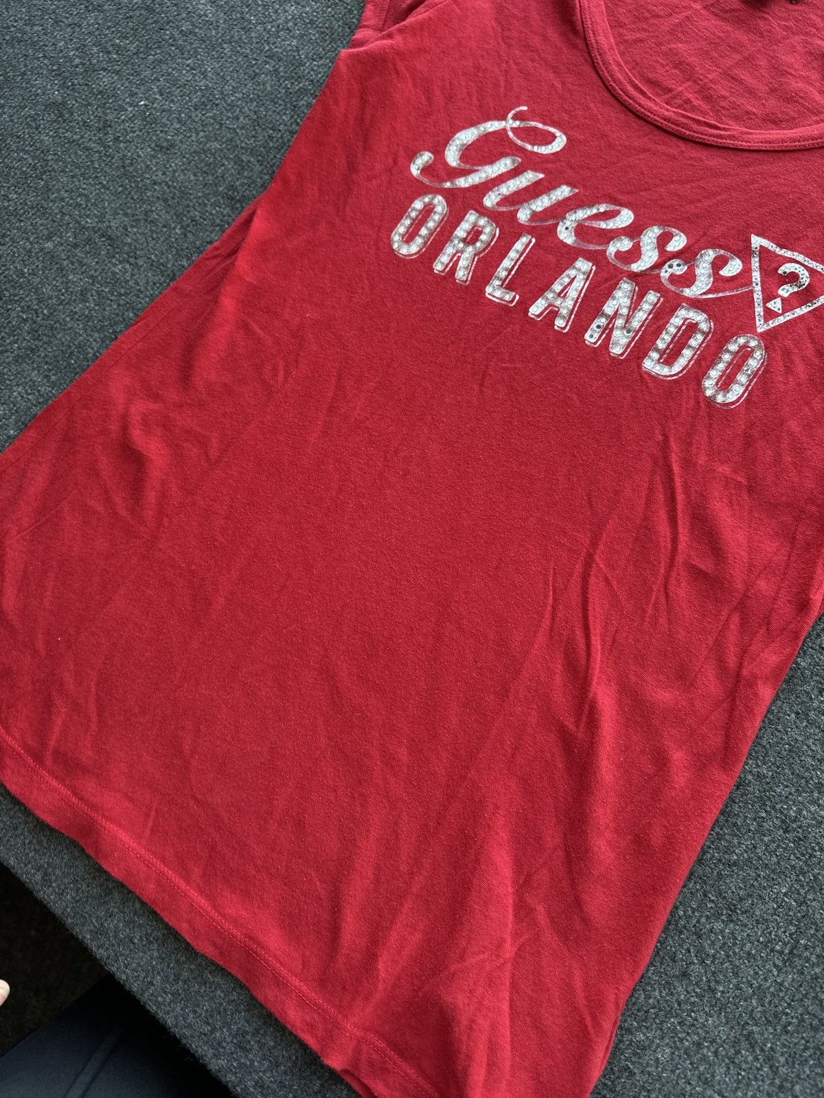 Guess 🚨AVANT-GARDE GUESS T-SHIRT TANK WOMEN Y2k BIG LOGO Size XL / US 12-14 / IT 48-50 - 3 Thumbnail