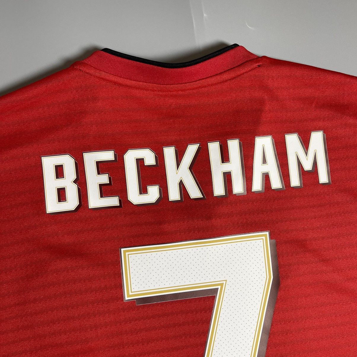 Adidas × Vintage MANCHESTER UNITED ADIDAS 2018/2019 SOCCER JERSEY #7 BECKHAM Size US XXL / EU 58 / 5 - 10 Thumbnail