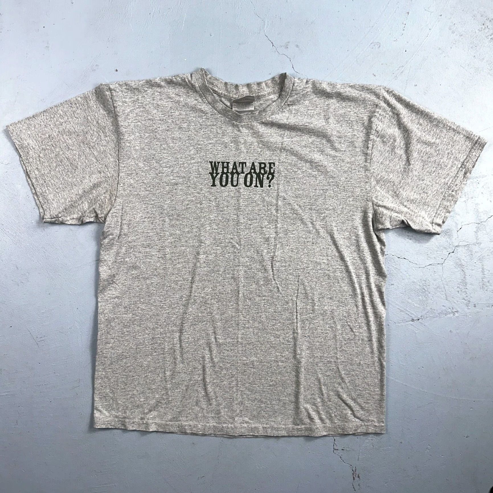 Nike VINTAGE Nike ACG What Are You On T Shirt Climbing Hiking Bare Hands Y2K 2000s RARE Mens L Gray Crew Neck Short Sleeve Graphic Print 70s 80s 90s Size US L / EU 52-54 / 3 - 4 Thumbnail