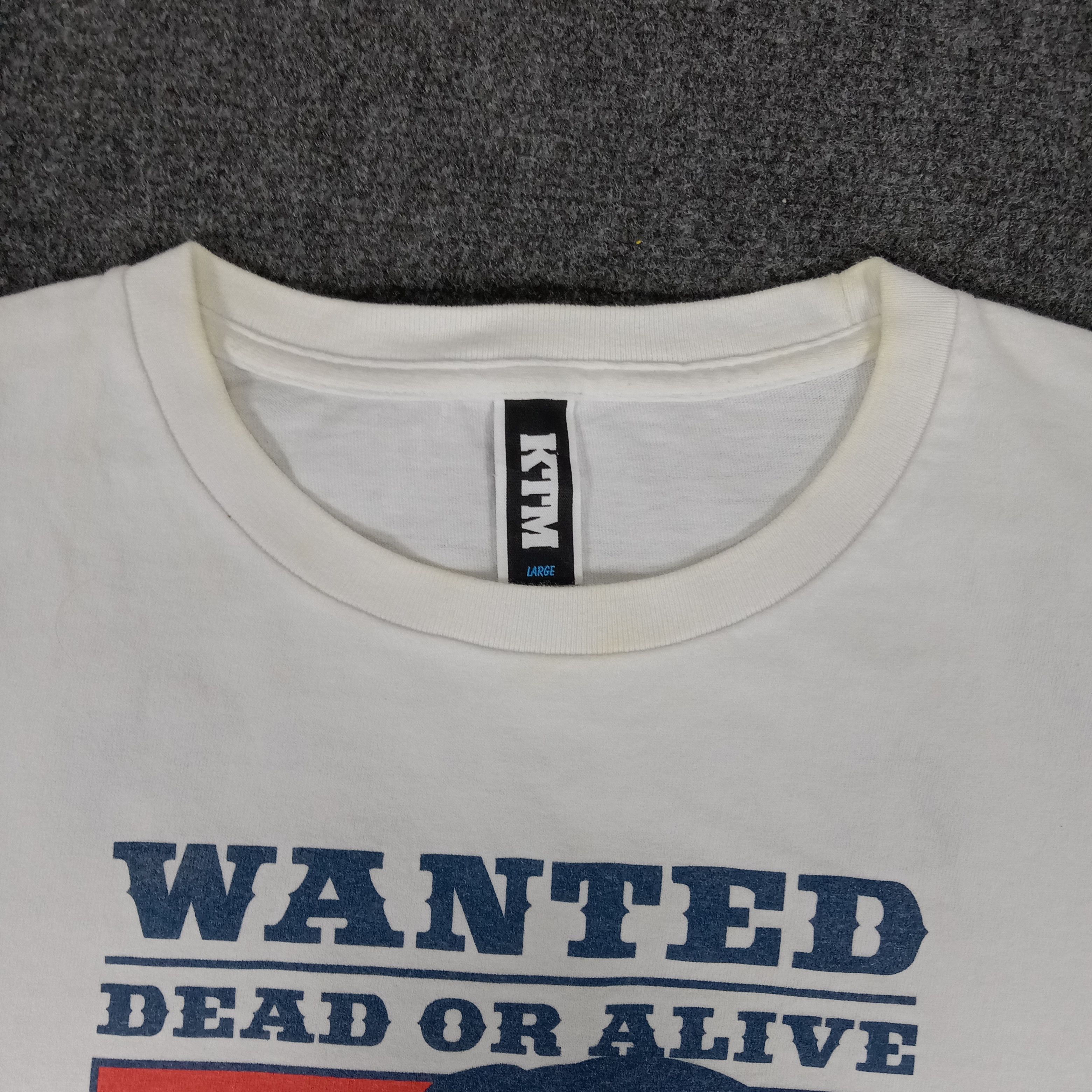 Japanese Brand × Vintage Hysteric Glamour Wanted Dead Or Alive Parody Tshirt Size US L / EU 52-54 / 3 - 3 Thumbnail