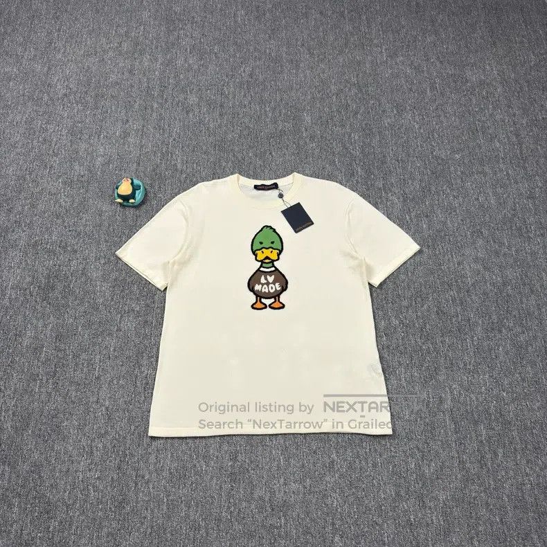 Louis Vuitton Louis Vuitton Nigo Signature Beige Duck Print Short Sleeve Size US XL / EU 56 / 4 - 1 Thumbnail