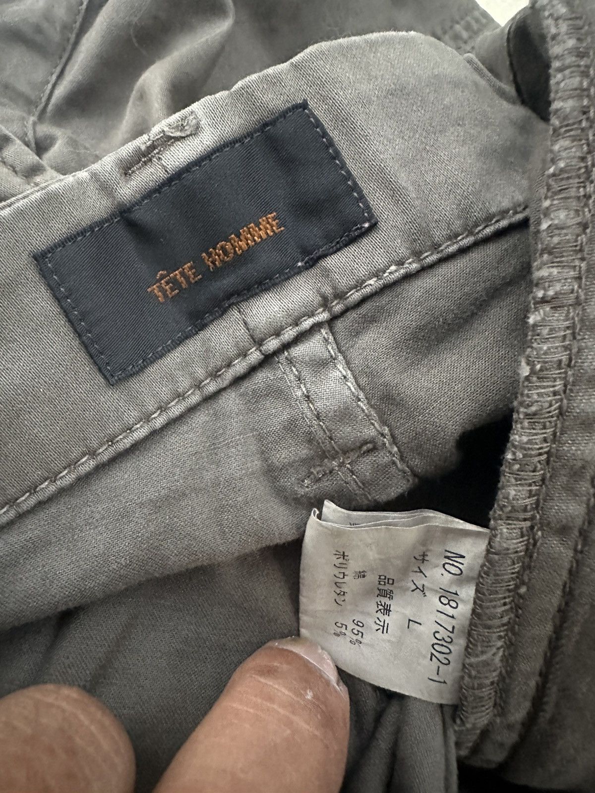 Tete Homme Vintage Tete Homme Bondage Cargo Trouser Pants Size US 34 / EU 50 - 19 Thumbnail