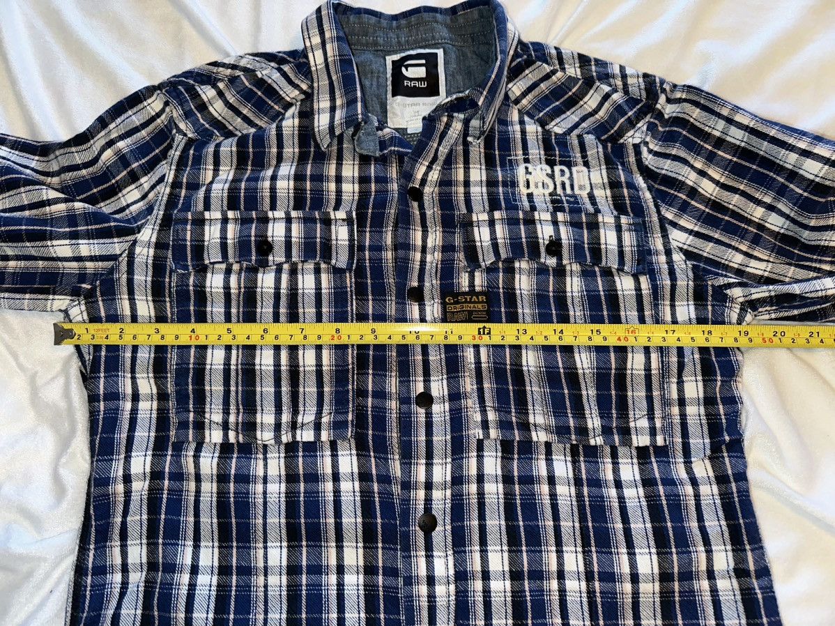G-Star G-Star Raw Denim Men Casual L/S Shirt Blue Check-Size M Size US M / EU 48-50 / 2 - 7 Thumbnail