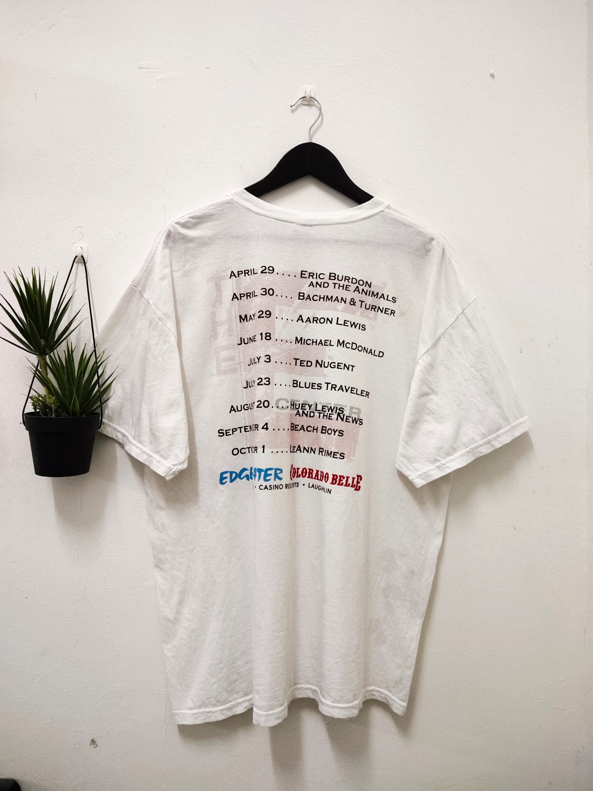 Vintage Eric Burden & The Animals rock band E center t shirt