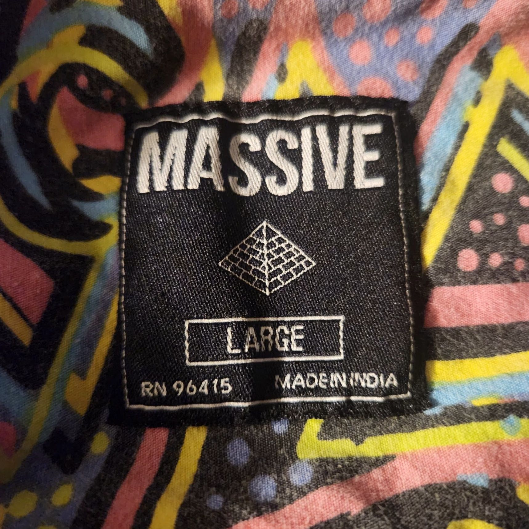 Bell Massive Shirt Pink 90s Saved By The Bell Casual Short Sleeve Button-Down Size L Mens Pink 90s Saved By The Bell Vintage? Size US L / EU 52-54 / 3 - 7 Thumbnail