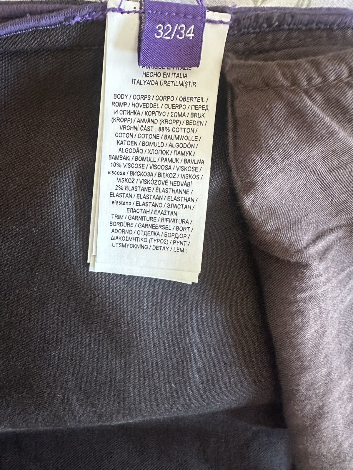 Ralph Lauren Purple Label Slim fit brown velvet purple label pants Size US 32 / EU 48 - 3 Thumbnail
