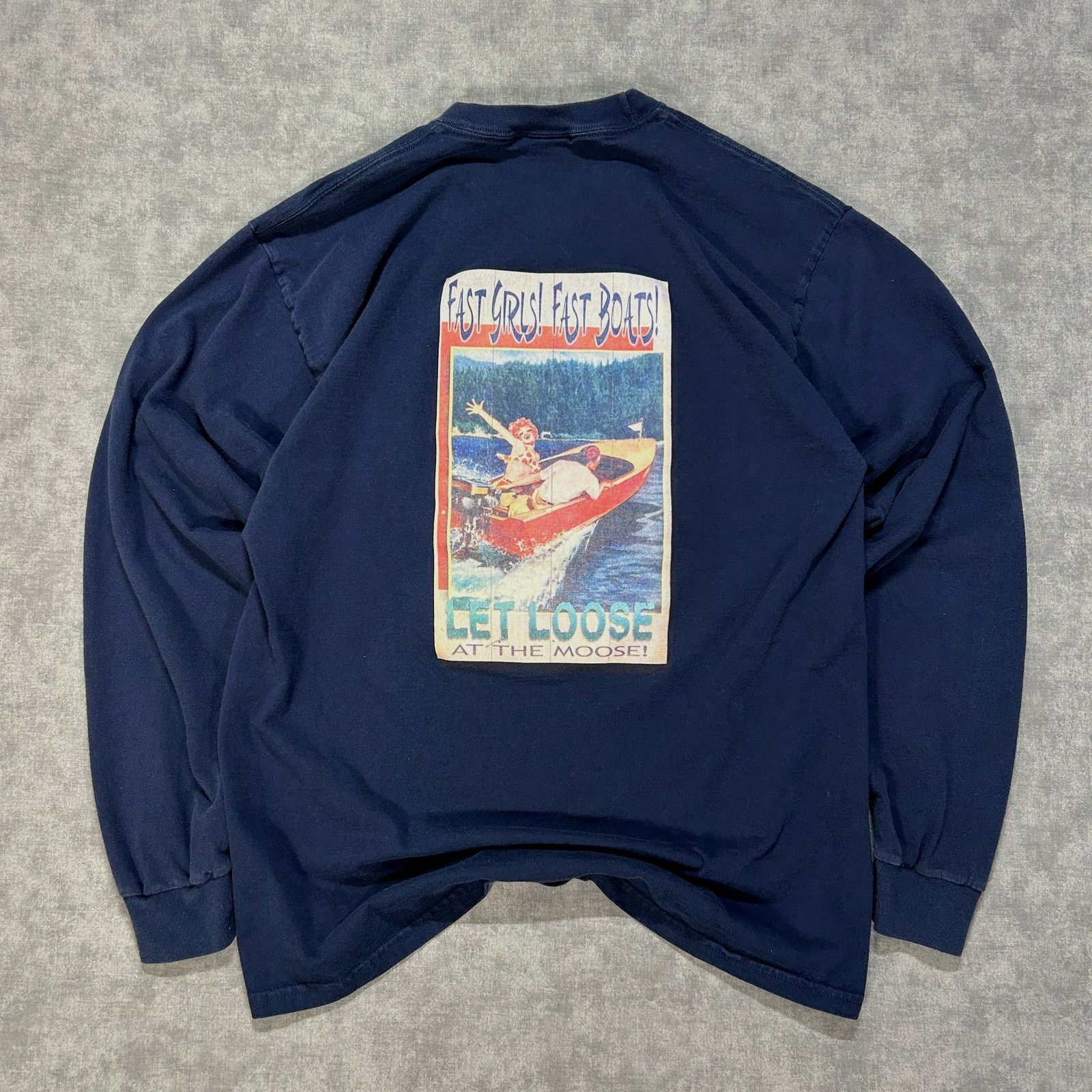 Port & Company Rusty Moose Fast Girls Fast Boats Port Company tshirt mens L Size US L / EU 52-54 / 3 - 1 Thumbnail