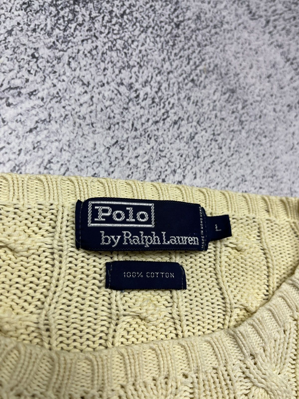 Vintage Polo Ralph Lauren Cable Knit Sweater 90s Y2K