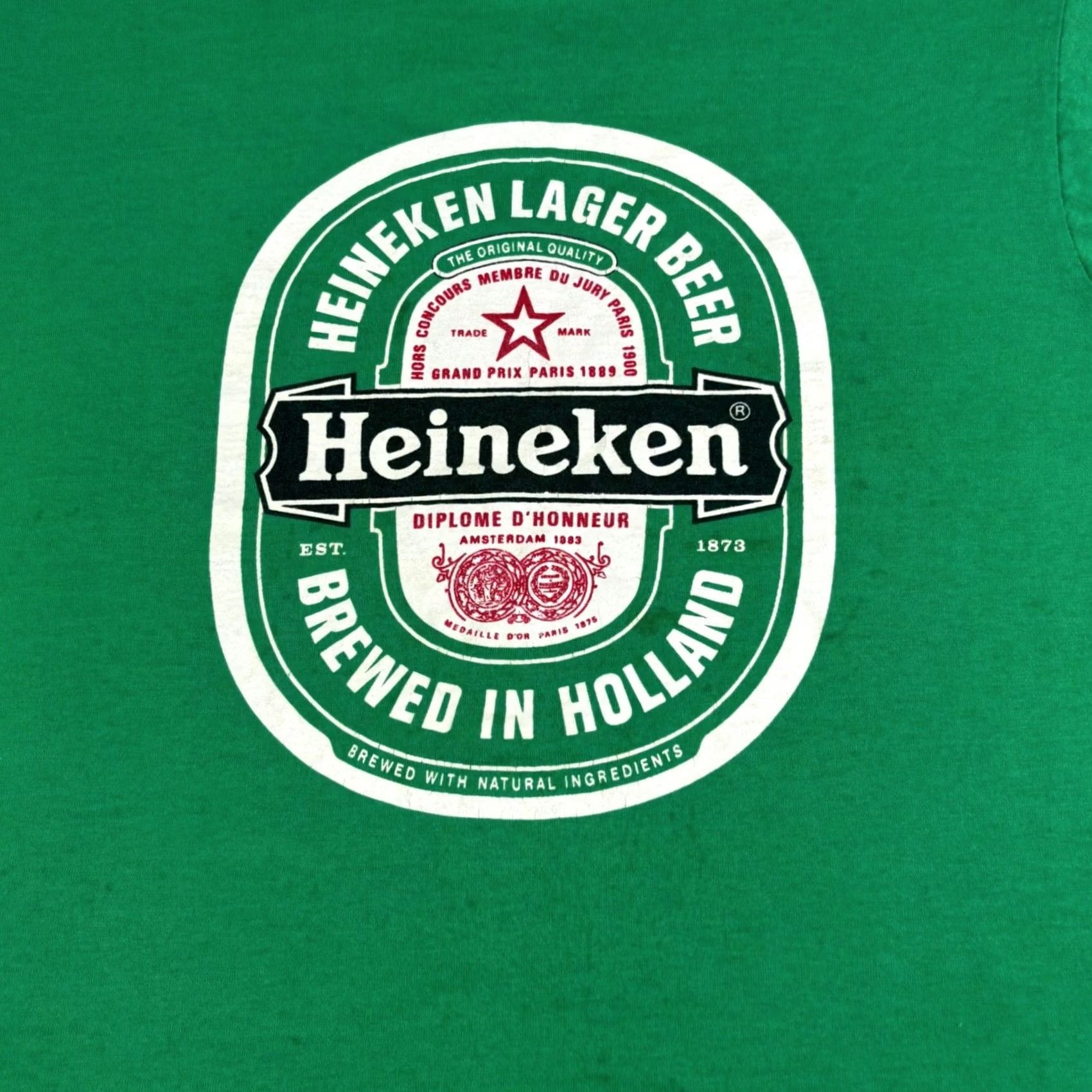 Vintage VINTAGE Heineken St Patricks Day Shirt Mens L Green Screen Stars Best 80s Size US L / EU 52-54 / 3 - 6 Thumbnail