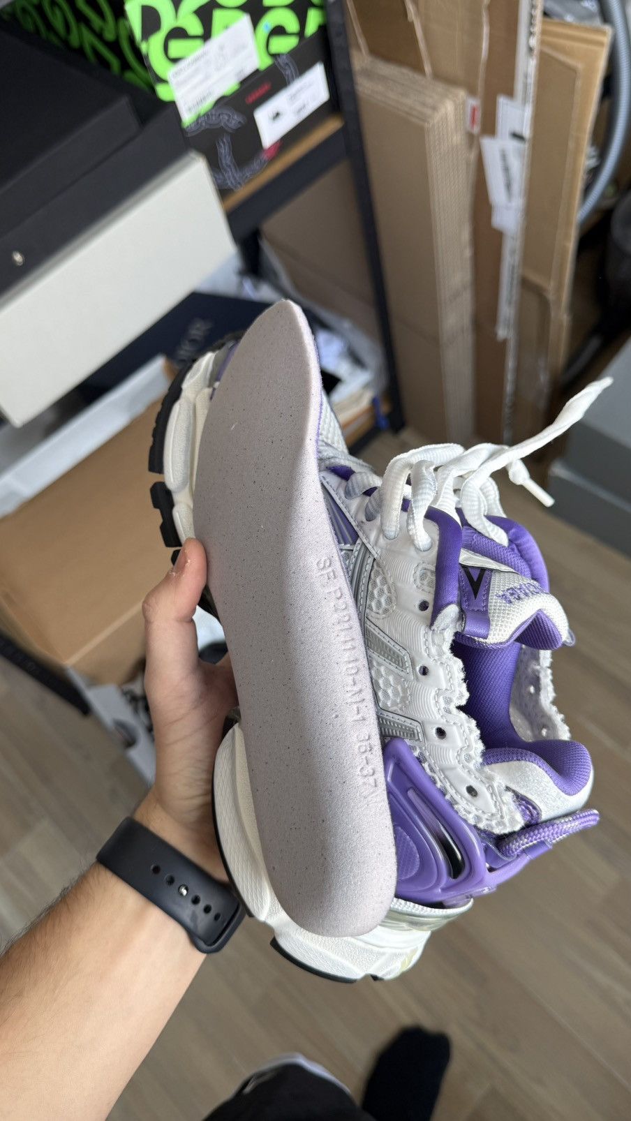 Balenciaga Balenciaga Runner White Purple 37 Size US 7 / IT 37 - 9 Thumbnail