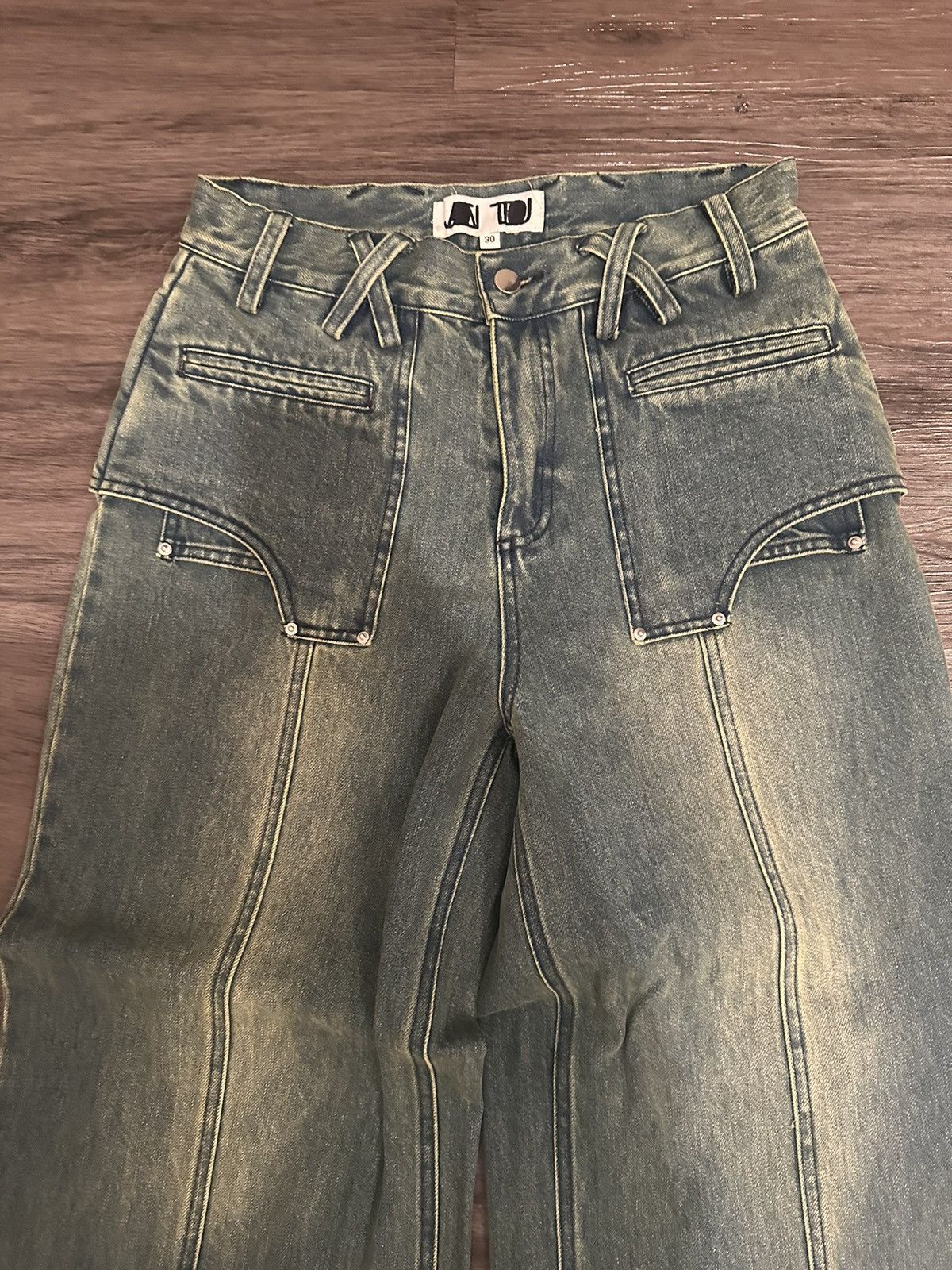 Other Yellow Washed Jeans Size US 30 / EU 46 - 2 Thumbnail