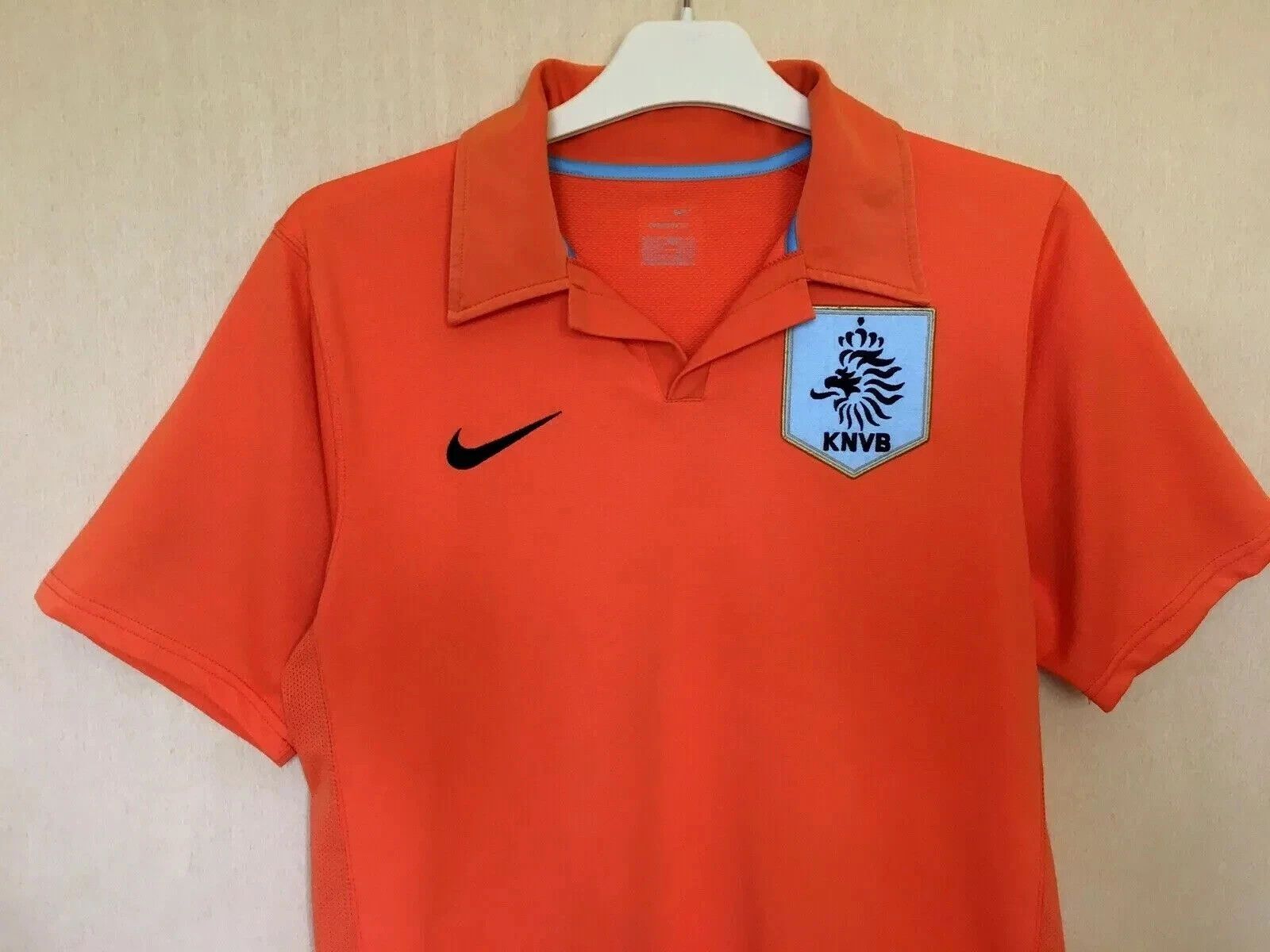 Nike VINTAGE NETHERLALANDS NATIONAL 2006 2008 HOME JERSEY SOCCER Size US S / EU 44-46 / 1 - 3 Thumbnail