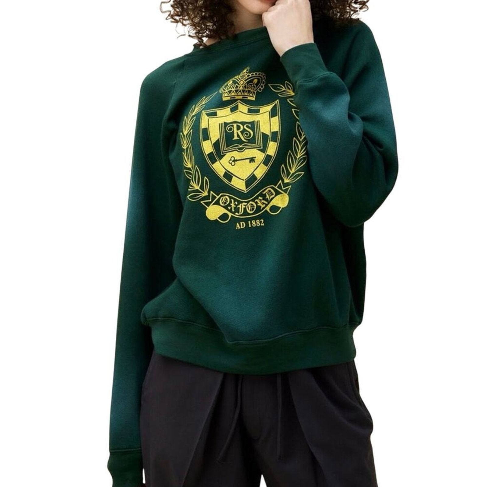Daydreamer DAYDREAMER Oxford Crest Cotton Blend Sweatshirt Size XS New Size XS / US 0-2 / IT 36-38 - 2 Thumbnail