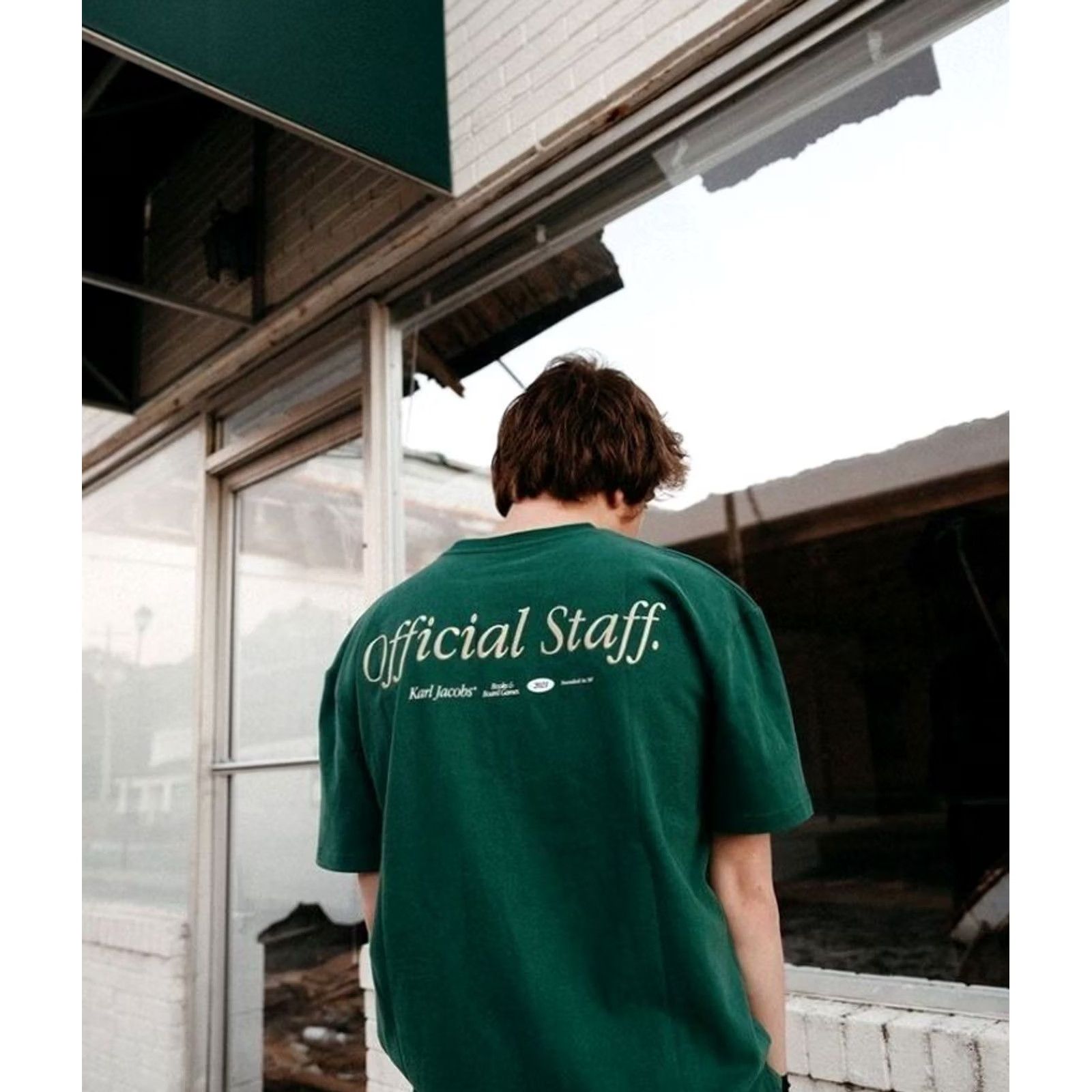 Vintage VINTAGE Karl Jacobs Large Unisex Shirts Green Official Staff Shirt 2021 Size US L / EU 52-54 / 3 - 2 Thumbnail