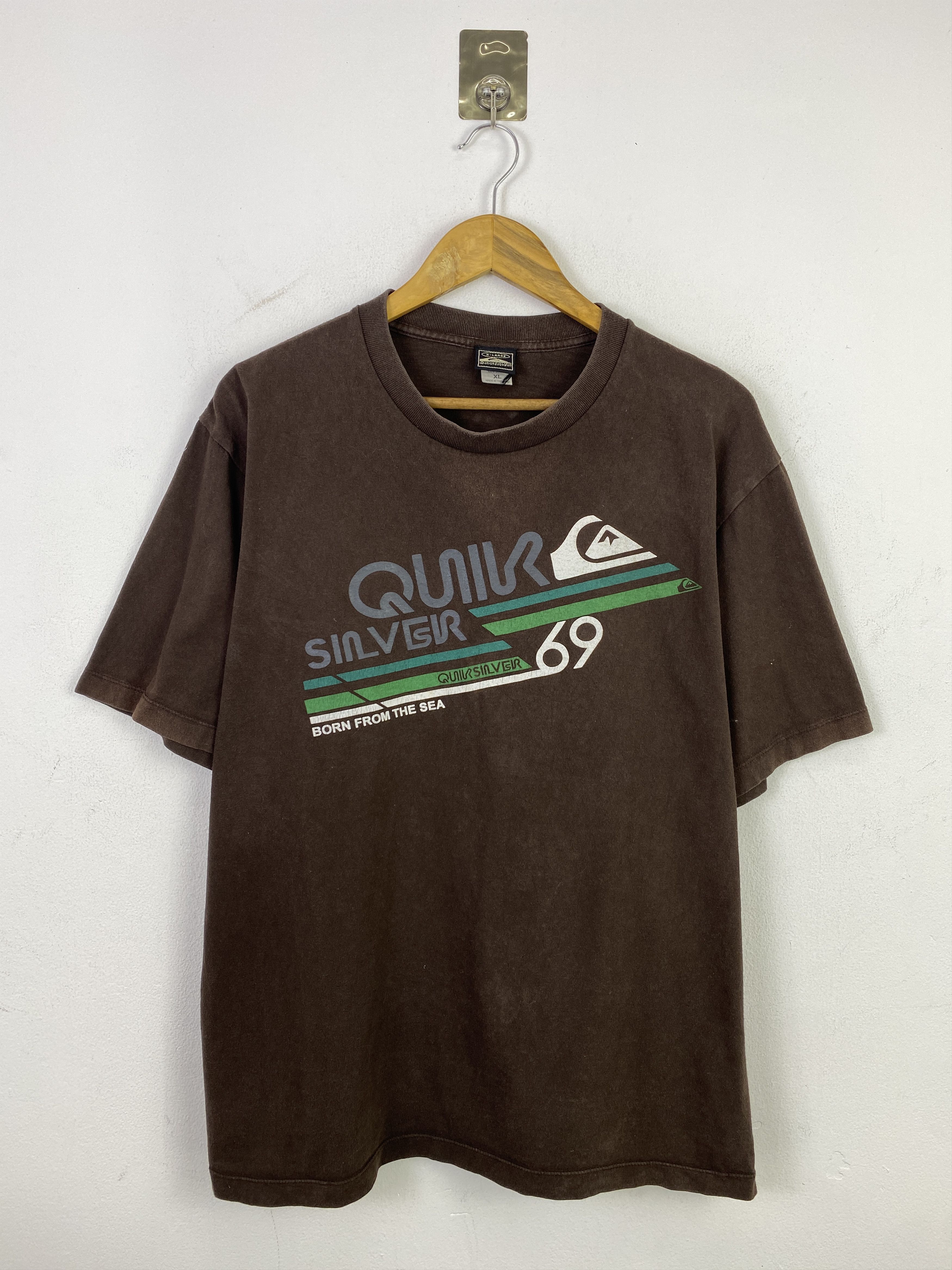 Quiksilver Vintage 90s Quiksilver Born From the Sea Tee TA0743 Size US XL / EU 56 / 4 - 1 Thumbnail
