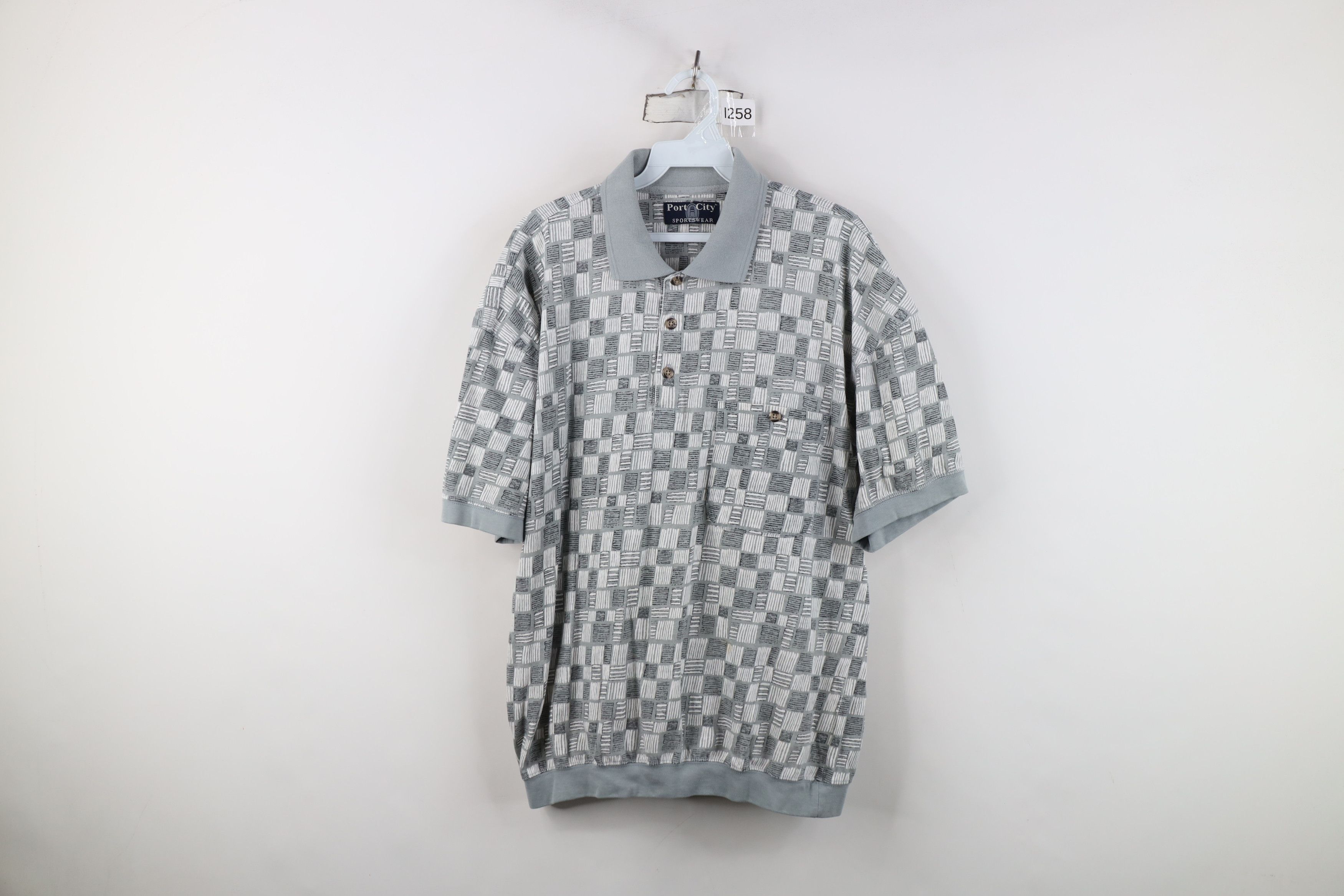Vintage Vintage 90s Streetwear Collared Pullover Polo Shirt Size US L / EU 52-54 / 3 - 1 Thumbnail