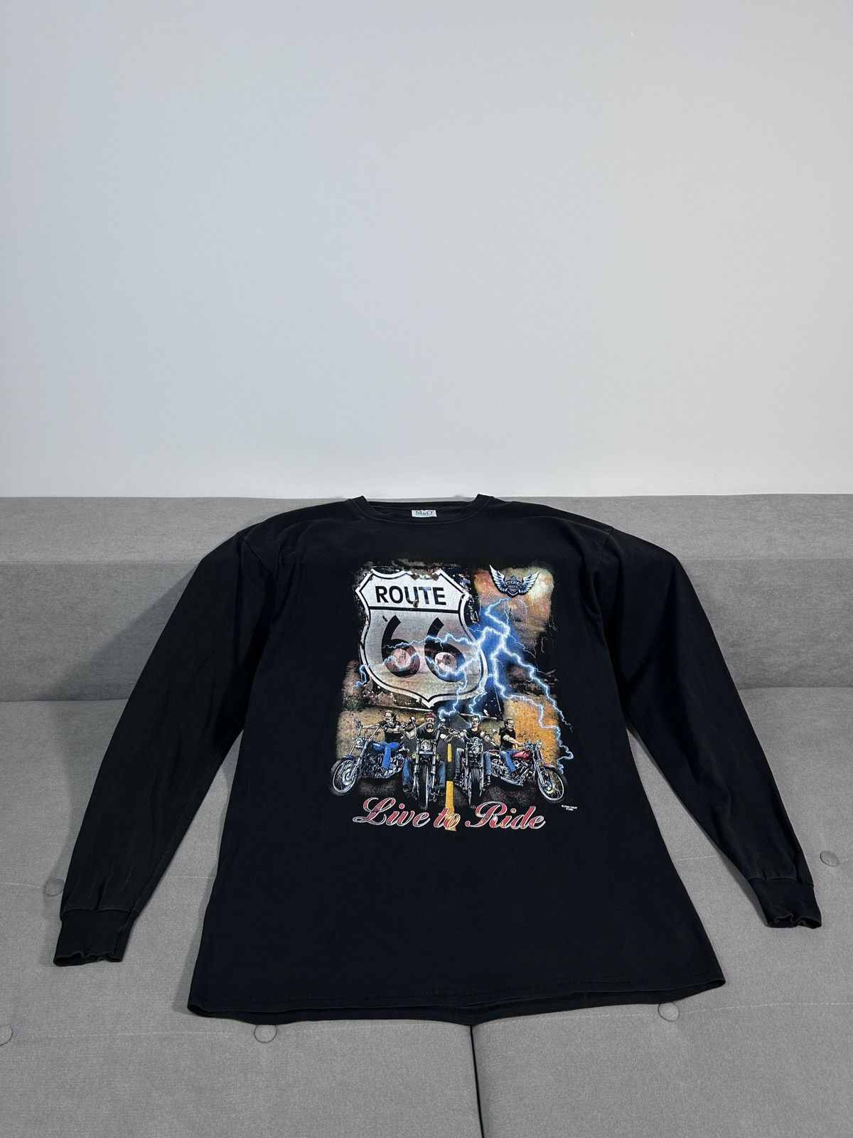 Affliction × Vintage Route66 Y2K Long Sleeve Size US XL / EU 56 / 4 - 2 Thumbnail