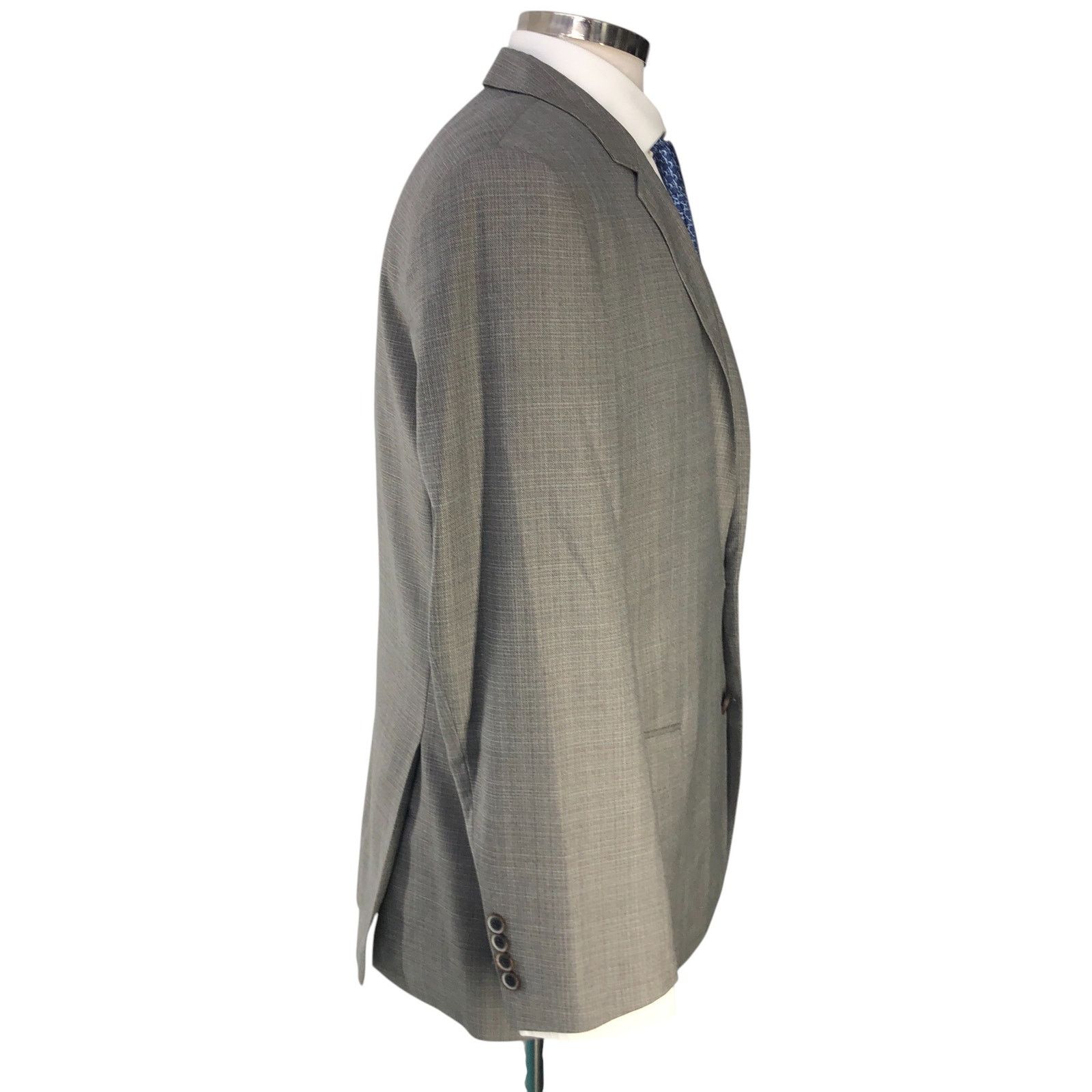 Hugo Boss Hugo Boss Sz 40R Sport Coat Hutch3 Guabello Super 120s Gray Size 40R - 11 Thumbnail