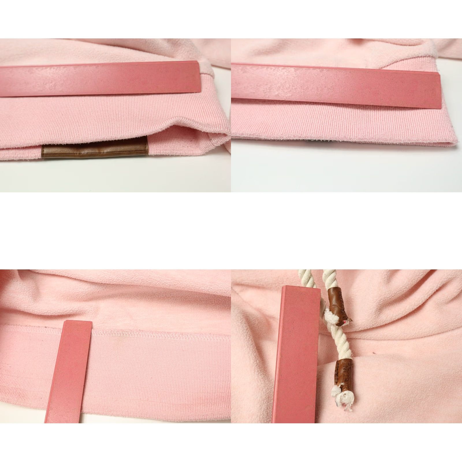 Pinko NAKETANO Hoodie Women's LARGE Light Pink Logo Shawl Neck Hooded Pullover Size L / US 10 / IT 46 - 9 Thumbnail