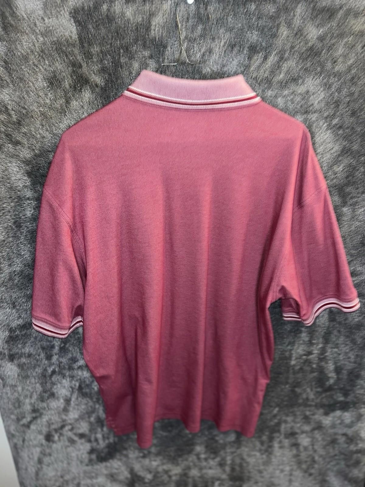 Ashworth Ashworth Men’s Red Polo Shirt w/ Striped Collar Logo Size L Size US L / EU 52-54 / 3 - 5 Thumbnail