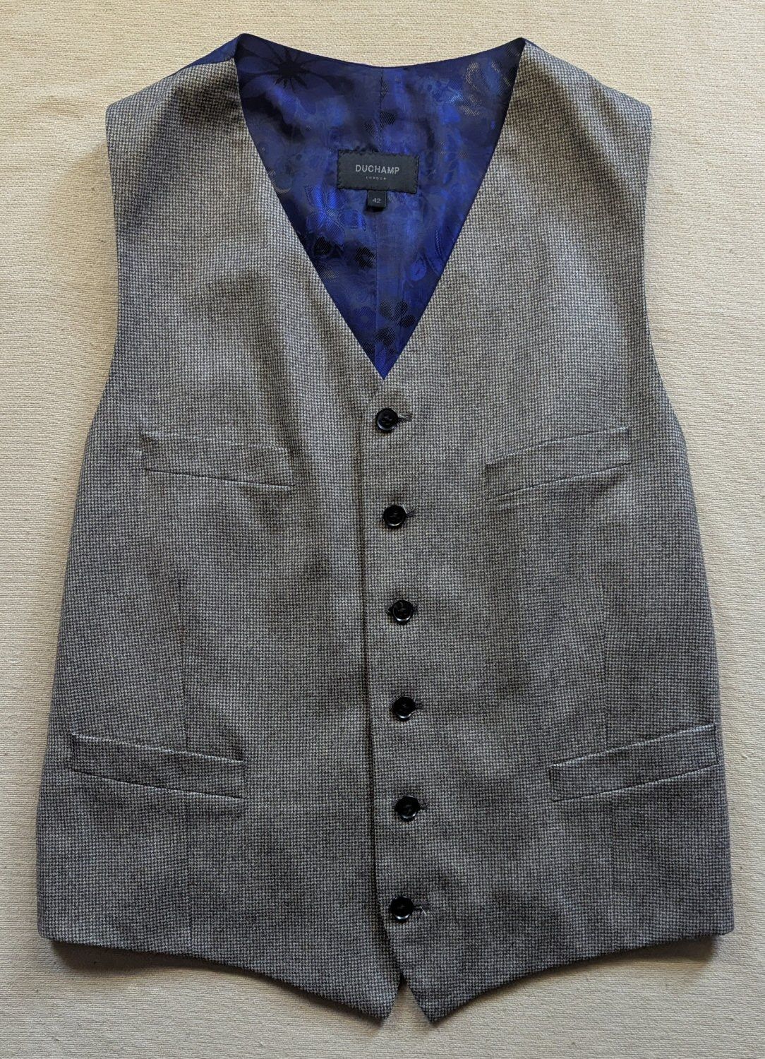 Duchamp London Duchamp 2-Button 3-Piece Light Brown Suit 42R NWT Size 42R - 4 Thumbnail